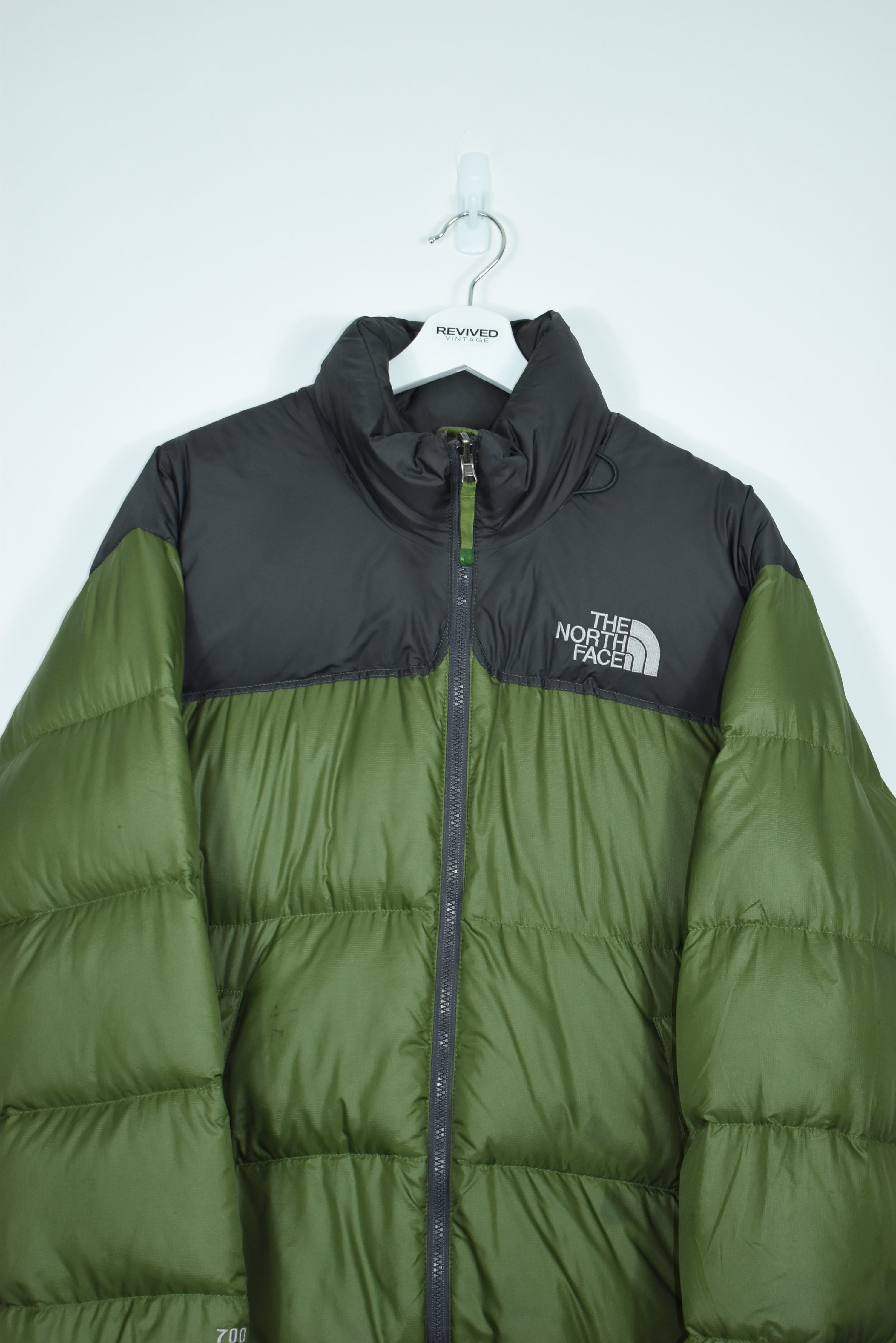 VINTAGE NORTH FACE NUPTSE 700 PUFFER GREEN LARGE