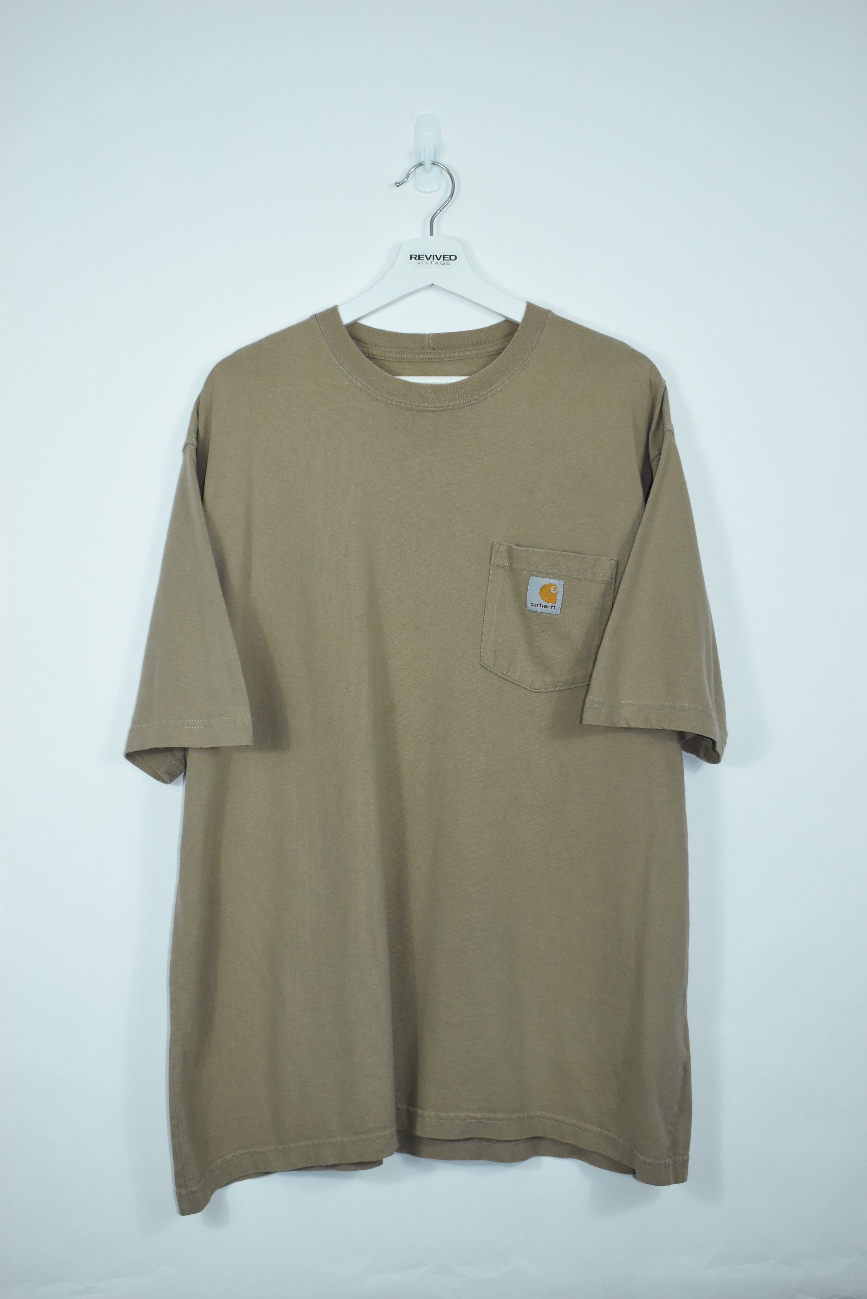 Vintage Carhartt Brown Pocket T Shirt Xlarge