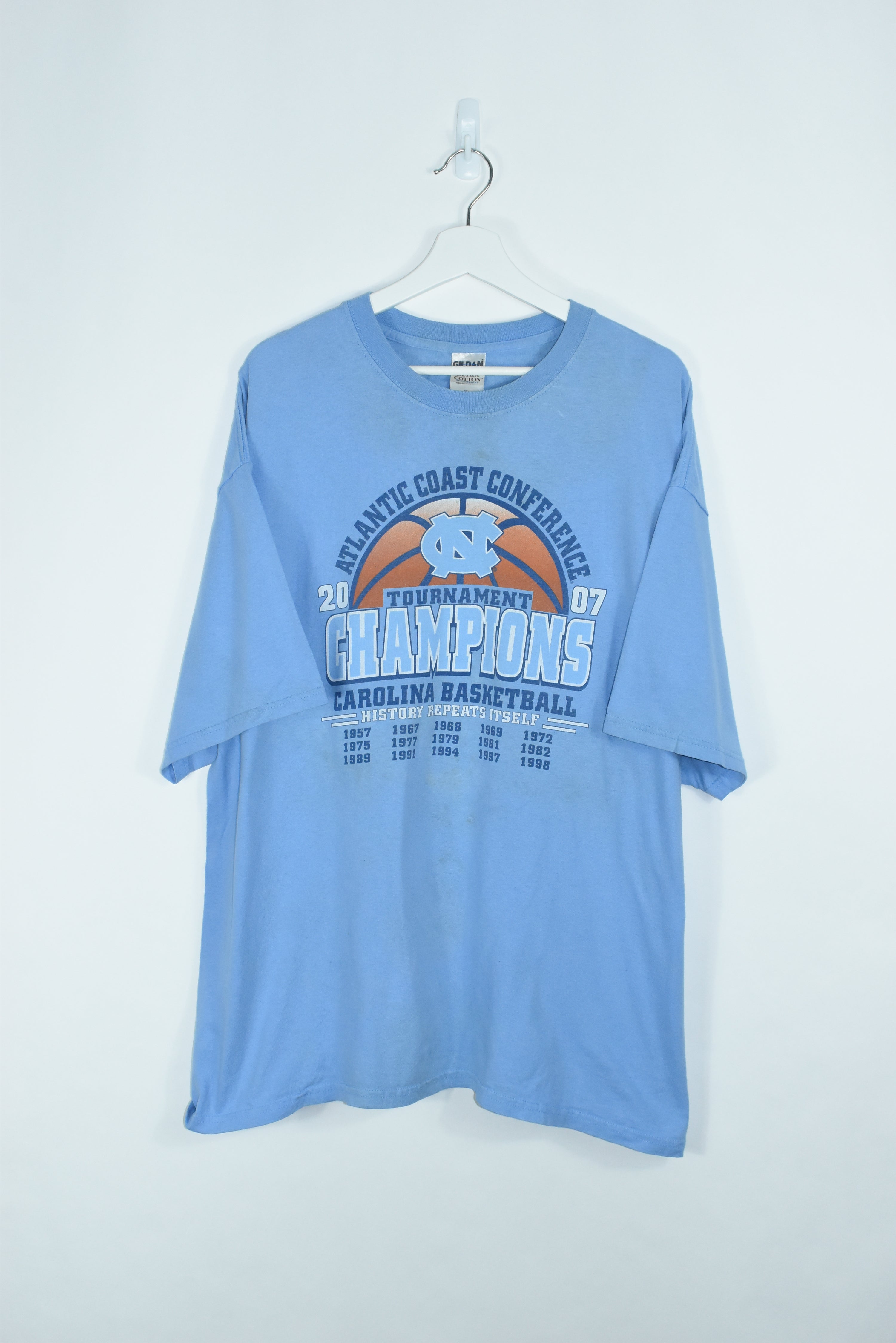 Vintage Carolina Basketball T Shirt XXL