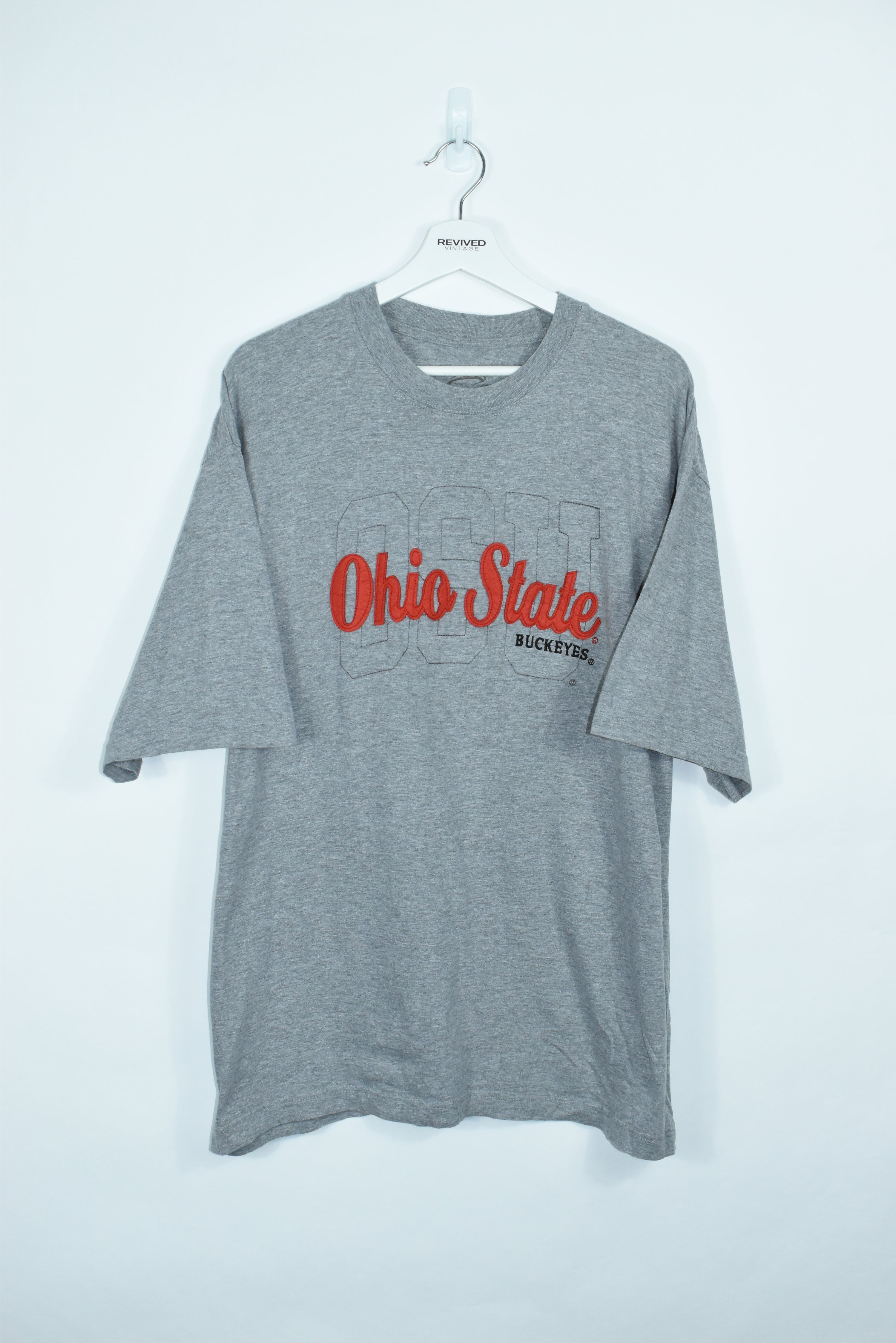 Vintage Ohio State Puff Print T Shirt XLARGE