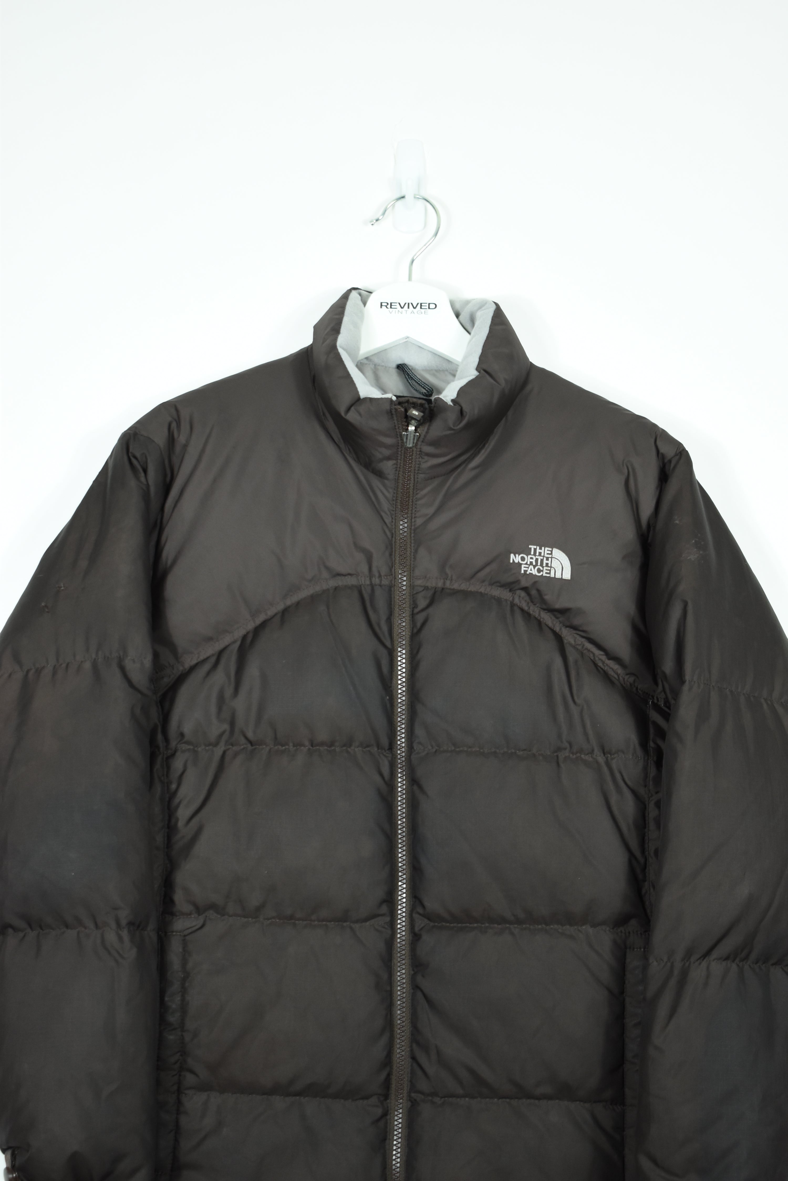 VINTAGE NORTH FACE BROWN NUPTSE 600 PUFFER WOMENS LARGE
