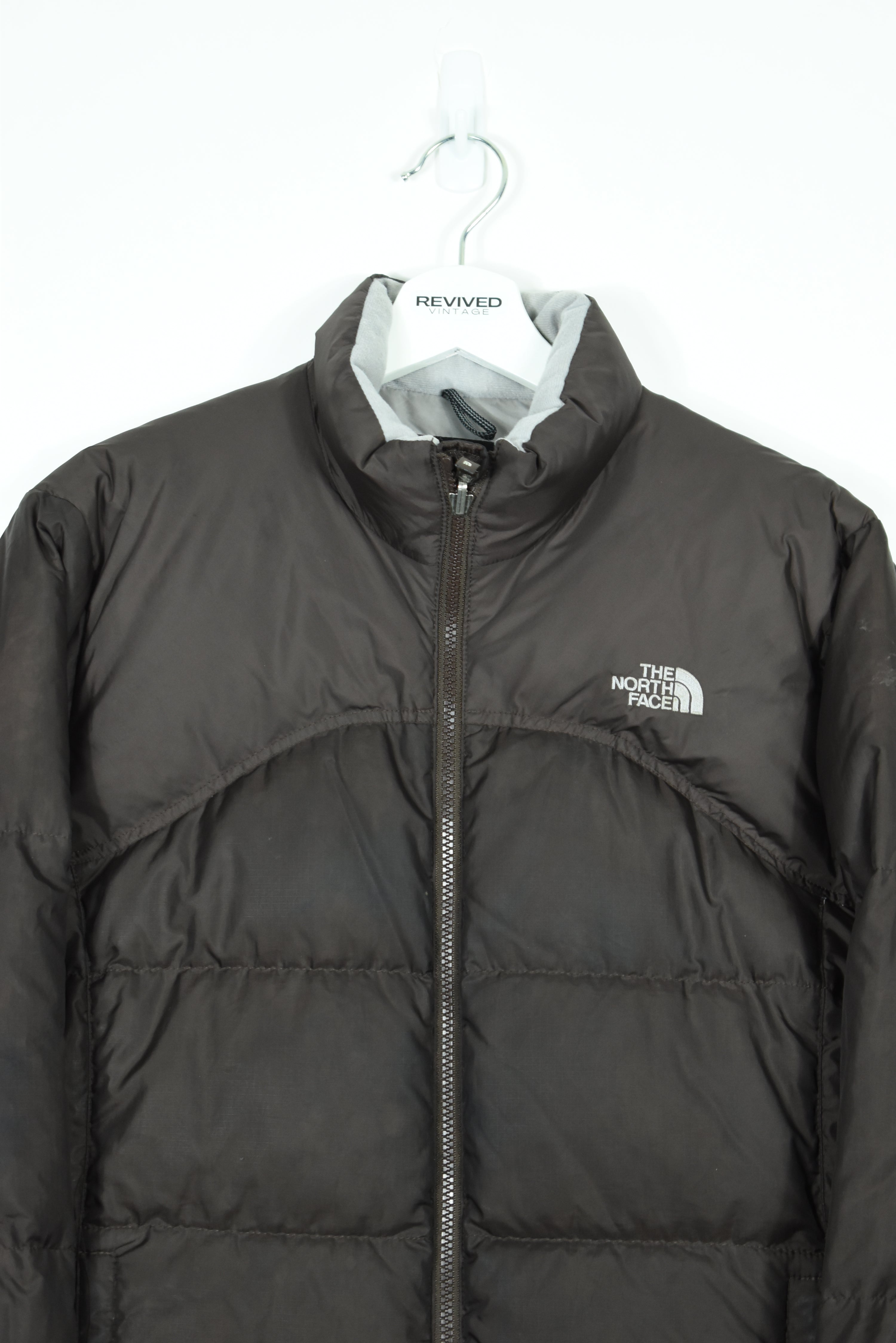 VINTAGE NORTH FACE BROWN NUPTSE 600 PUFFER WOMENS LARGE