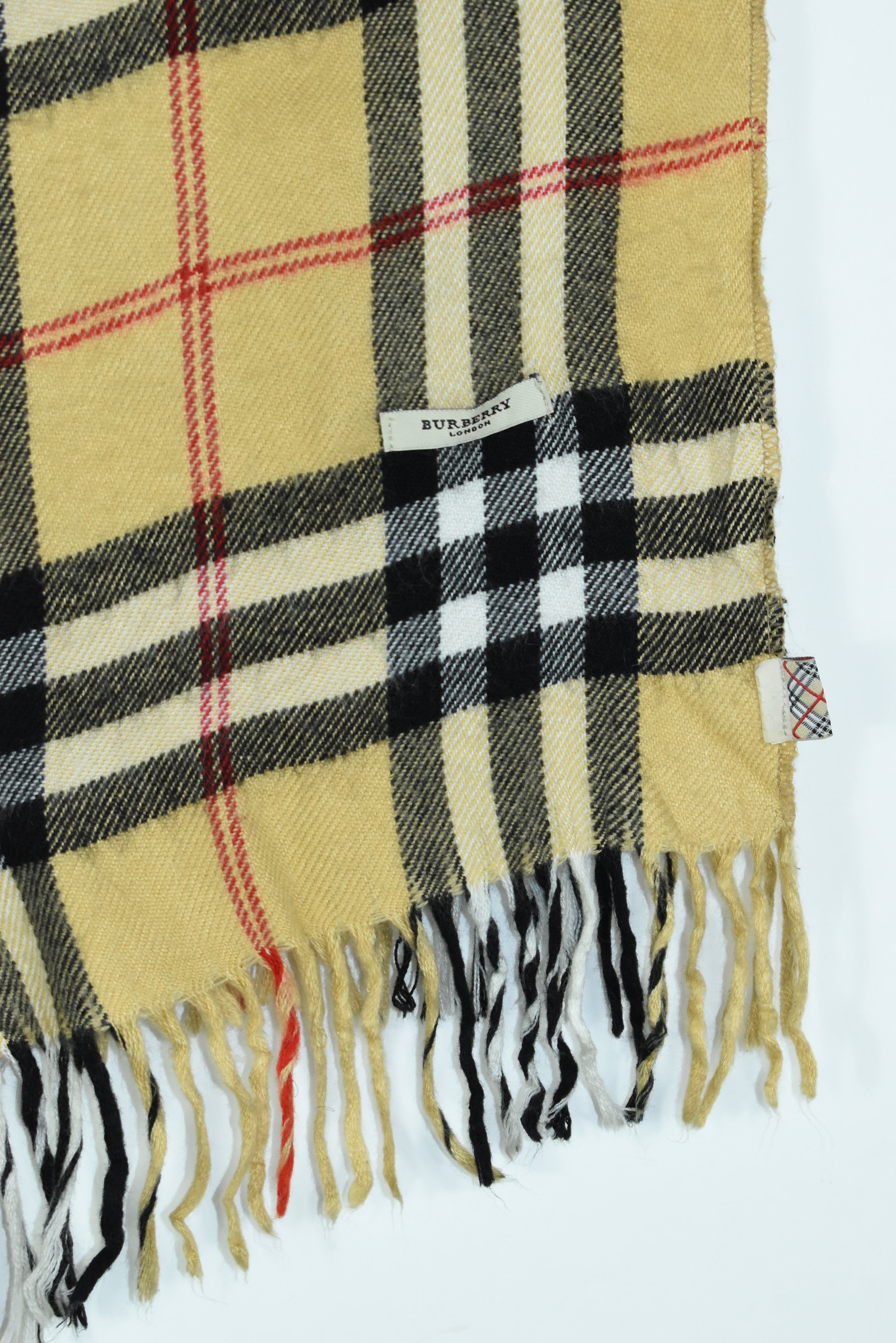 Vintage Burberry Nova Check Muffler/ Scarf OS