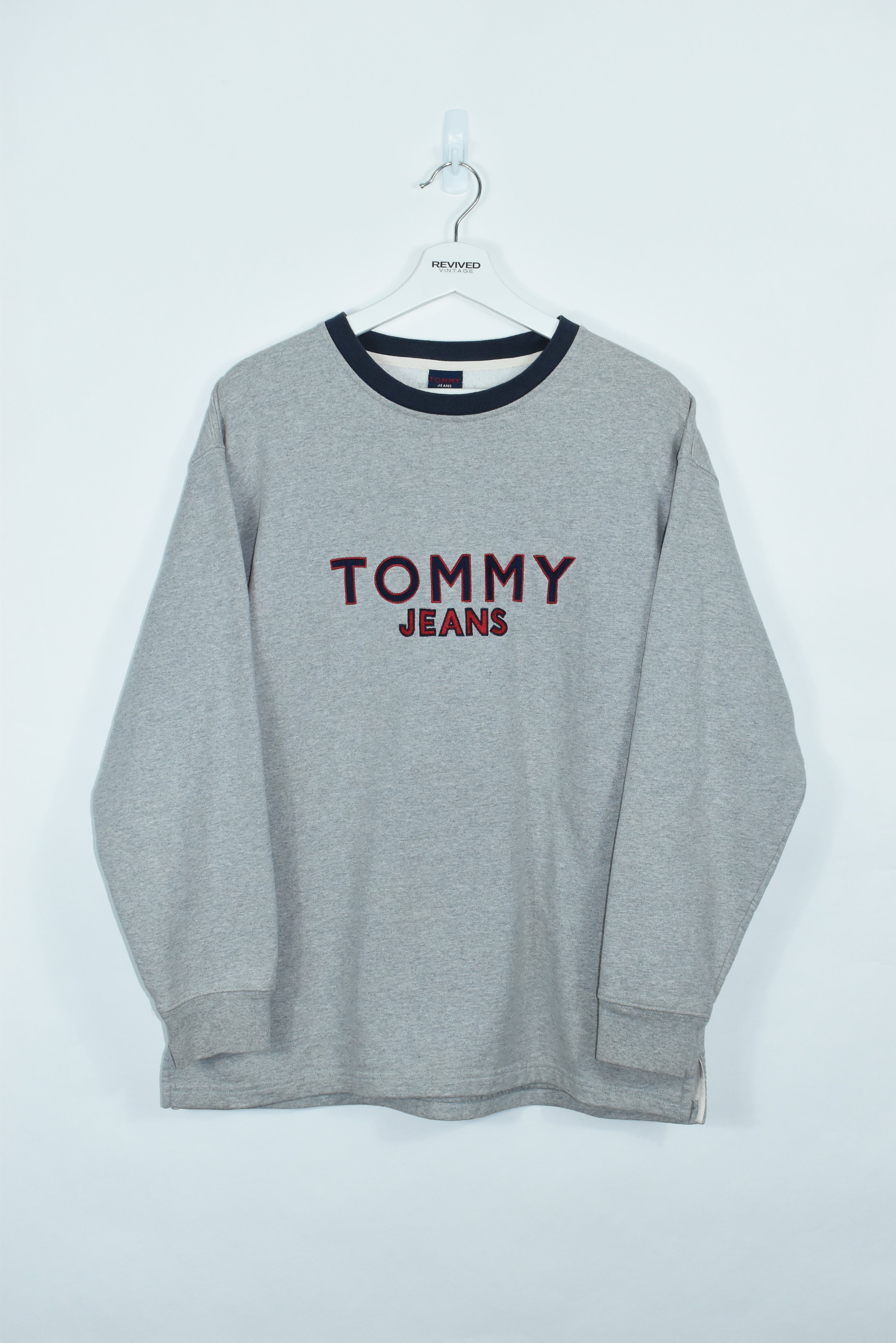Vintage Tommy Hilfiger Embroidery Sweatshirt LARGE