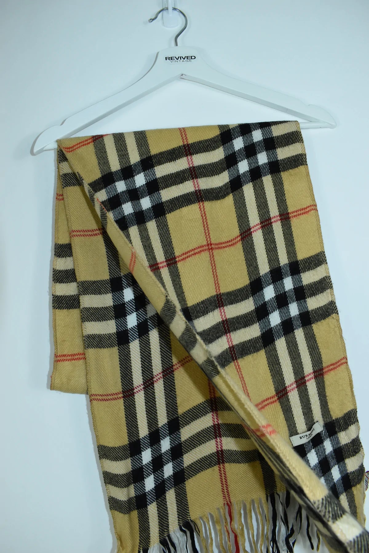 Vintage Burberry Scarf Novacheck Beige OS