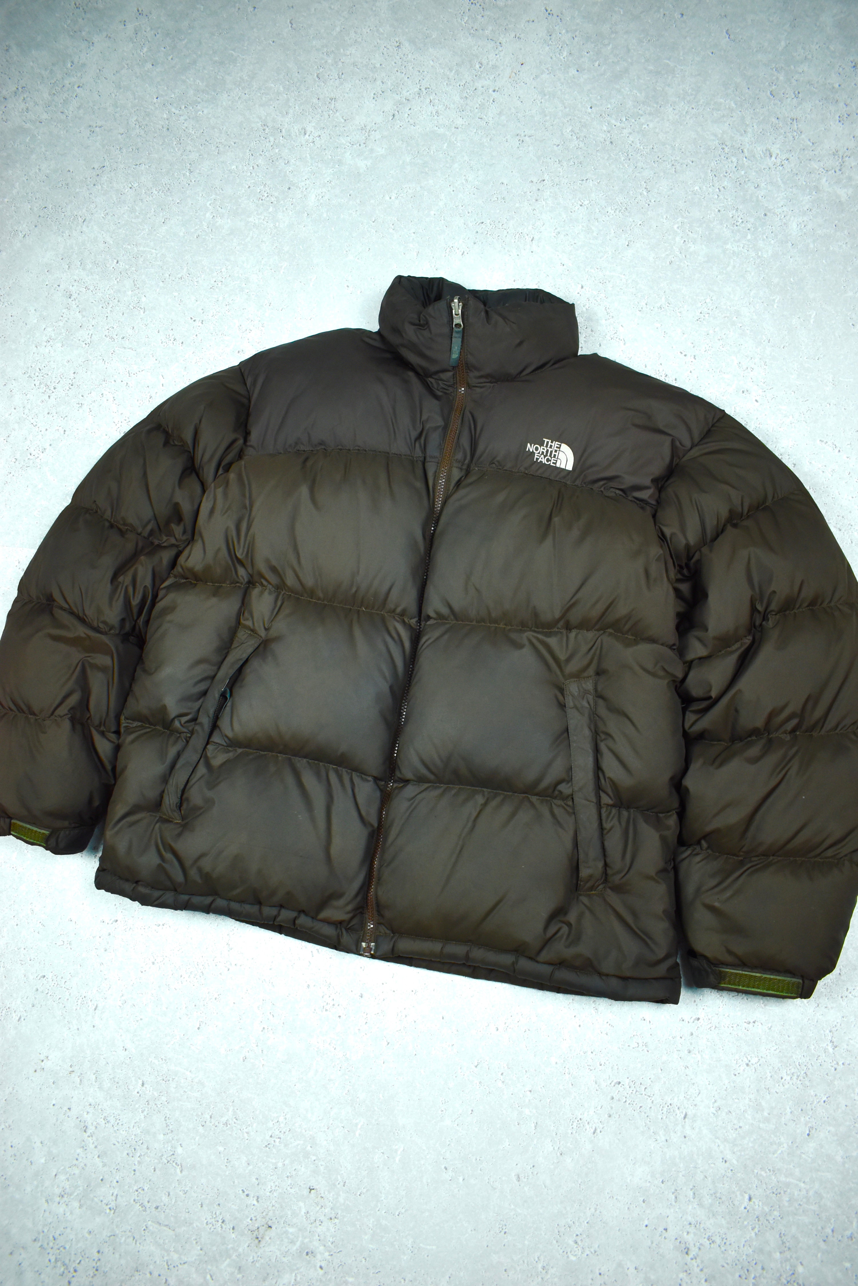 Vintage Rare North Face Nupste 700 Brown Puffer Mens Xlarge