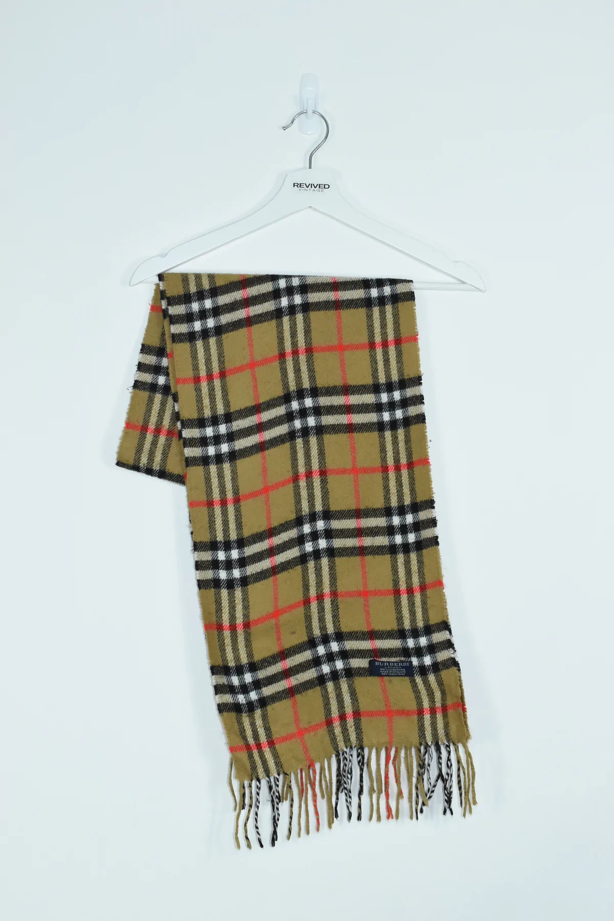 Vintage Burberry Scarf Novacheck Beige OS