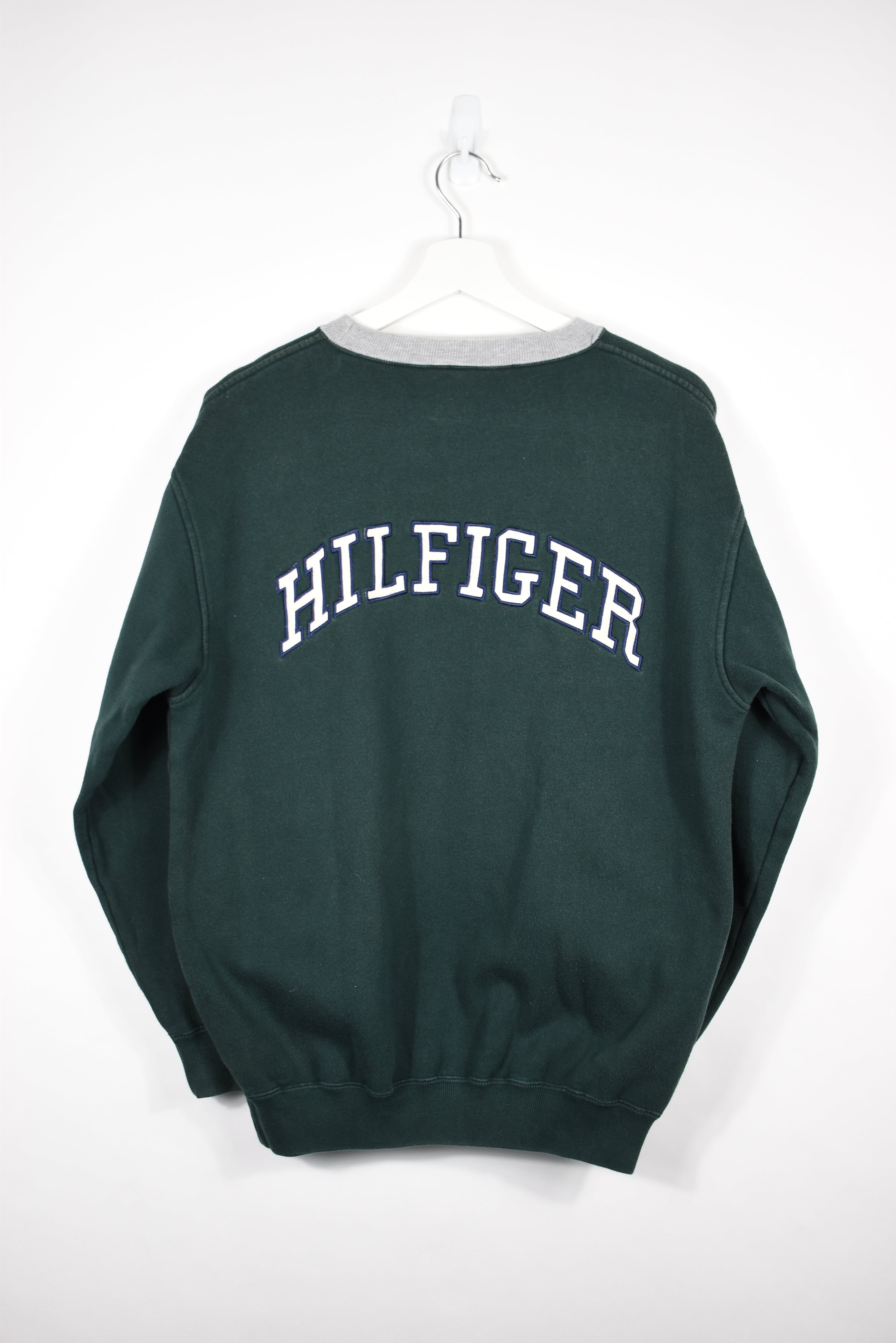 Vintage Tommy Hilfiger Double-Sided Embroidery Sweatshirt LARGE