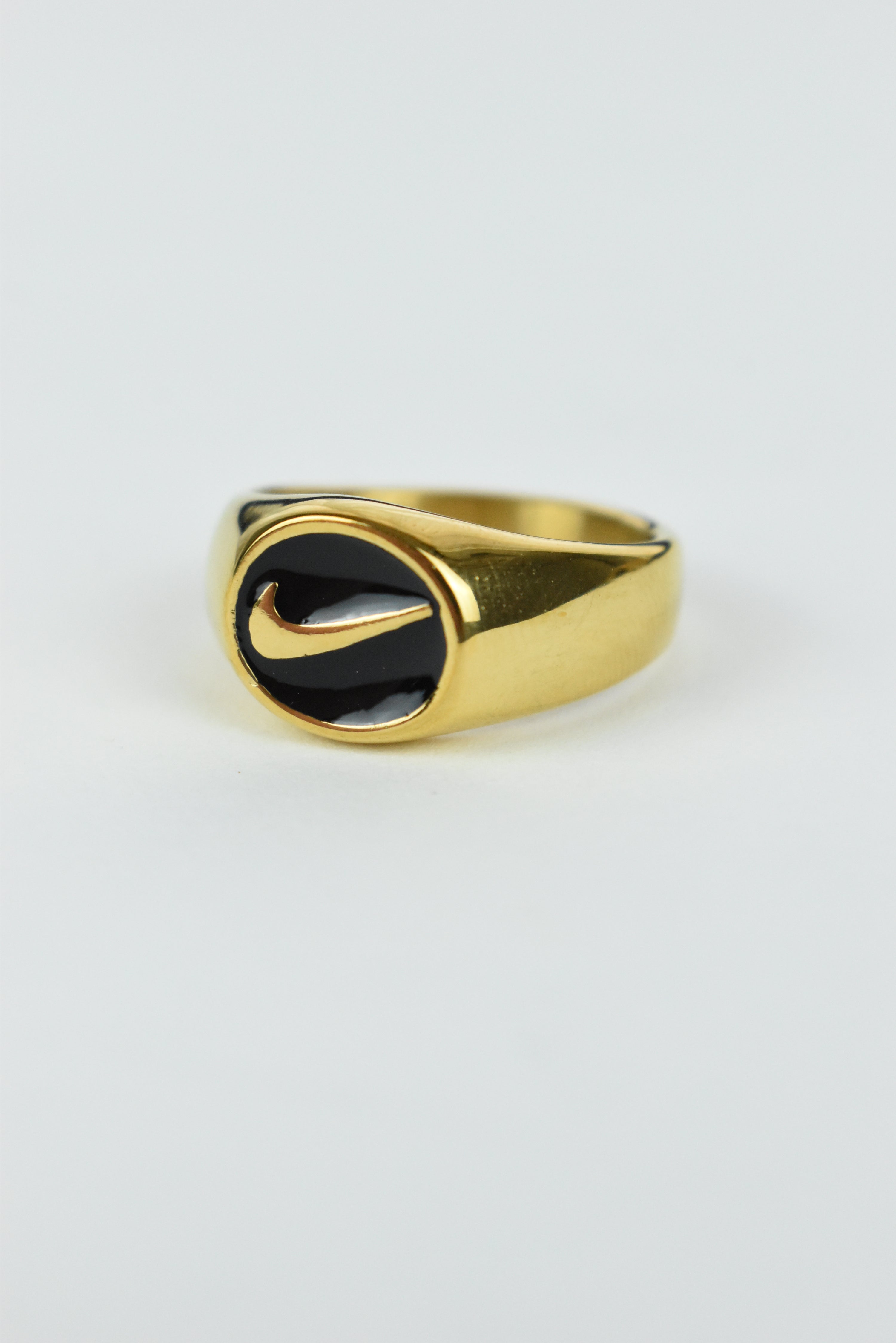New Nike Swoosh Ring Bootleg Silver/Gold