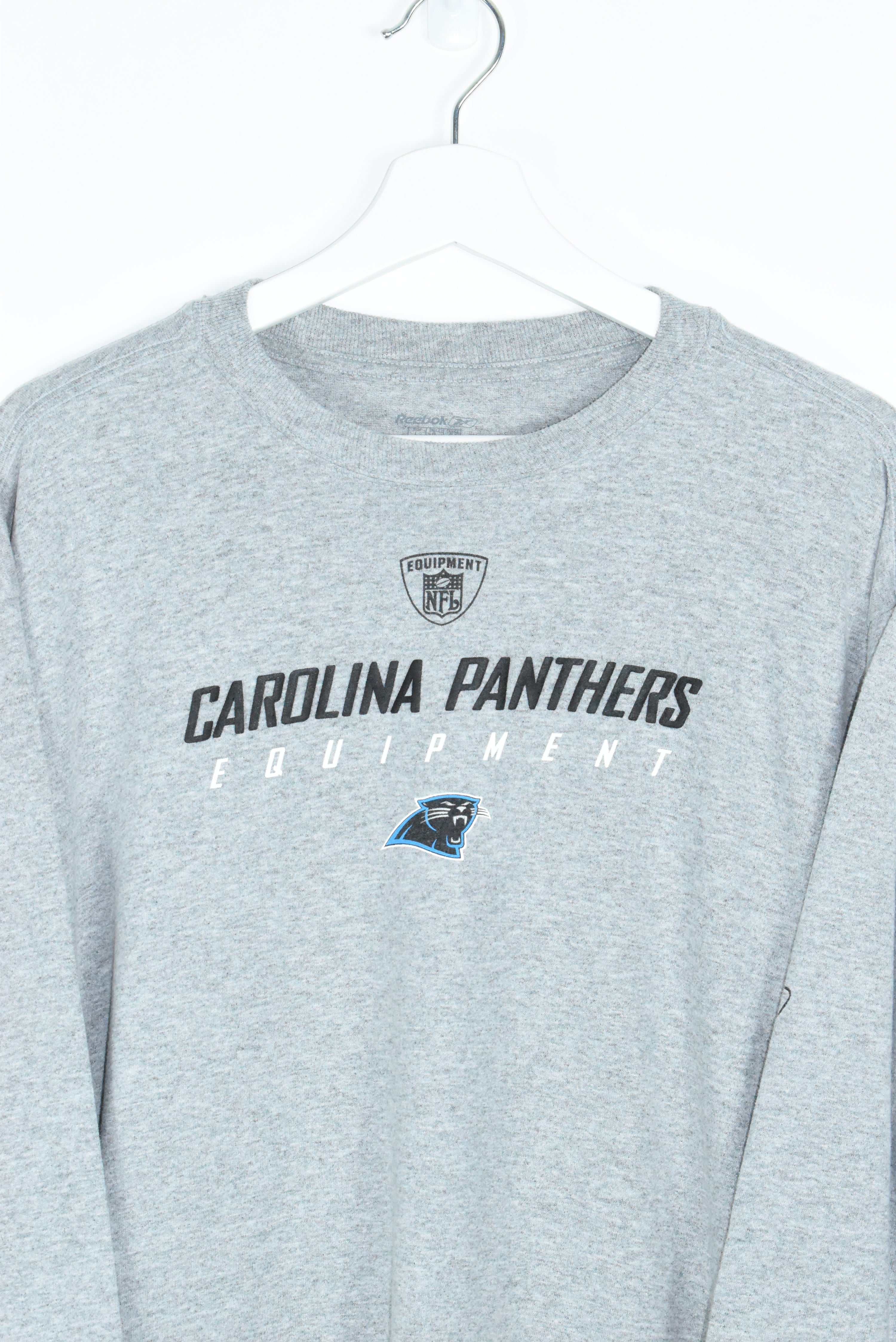Vintage Reebok Carolina Panthers Embroidery Long Sleeve LARGE /XL