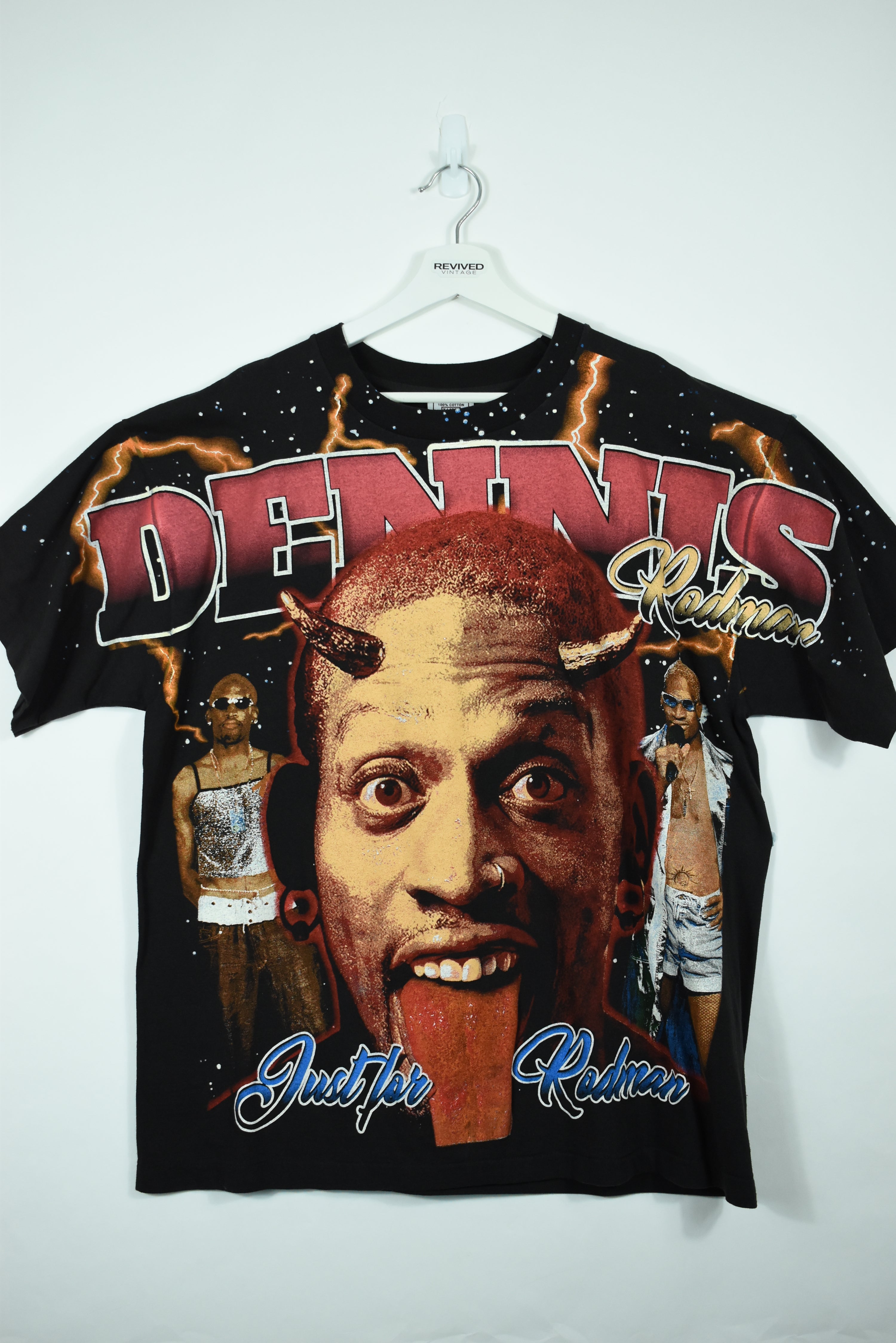 Vintage Dennis Rodman Double Sided Print T Shirt Xlarge