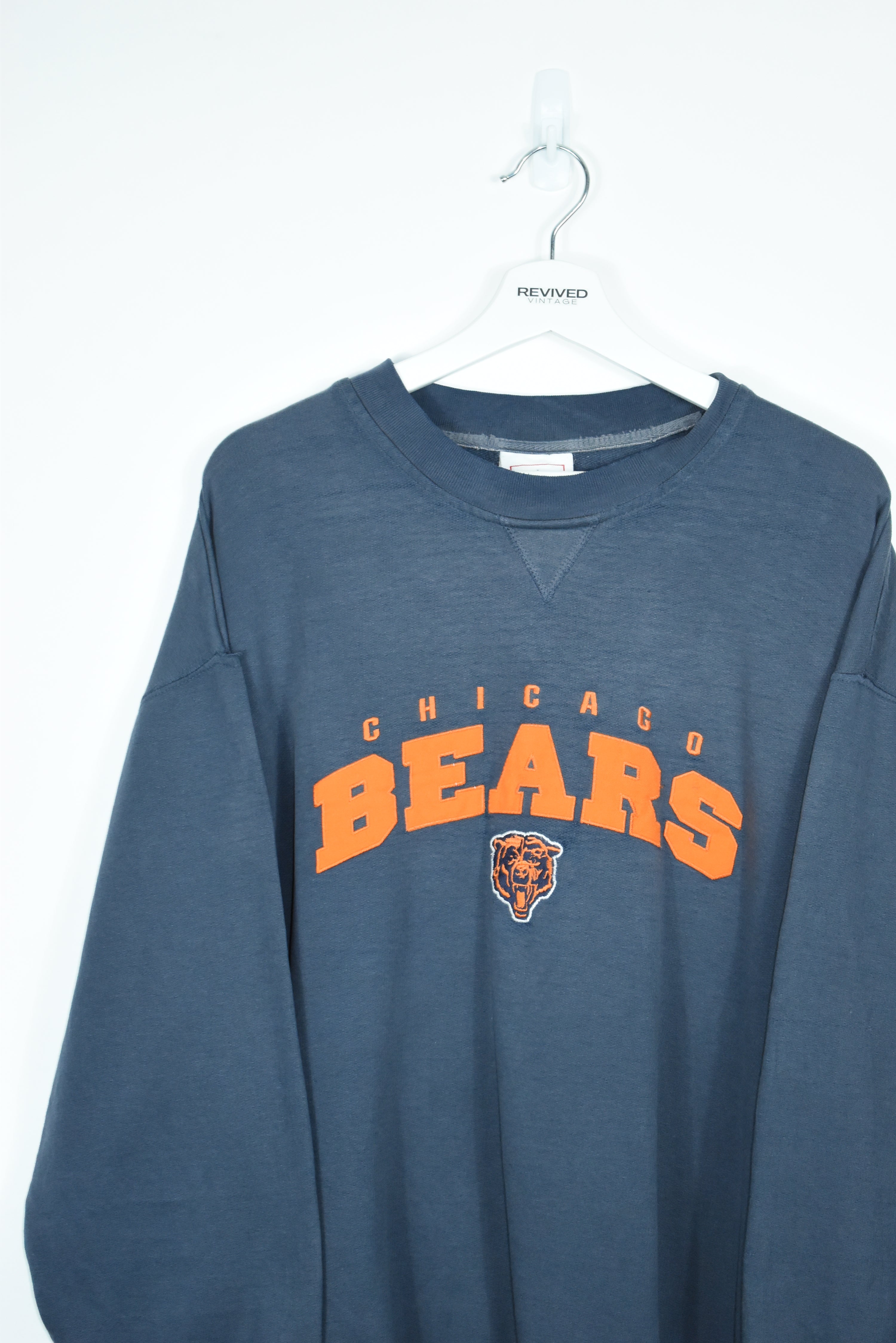 Vintage Chicago Bears Embroidery Sweatshirt Xlarge