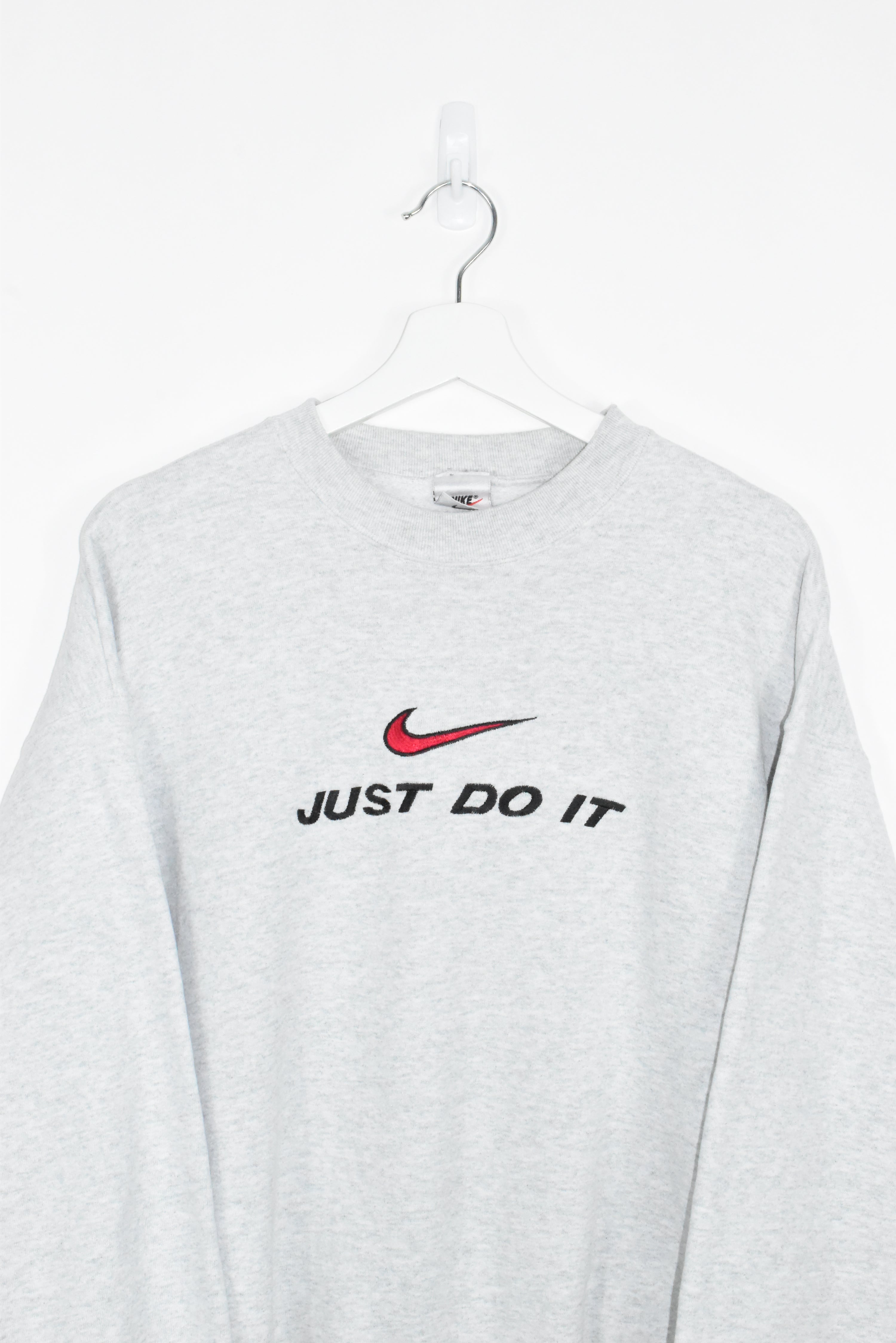 Vintage Nike Embroidered Just Do It Sweatshirt Large (Baggy)