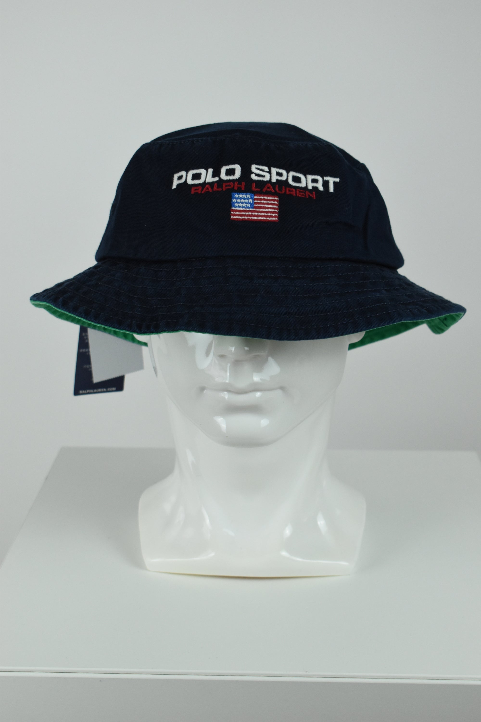 New Ralph Lauren Polo Sport  Bucket Hat Navy/Green OS