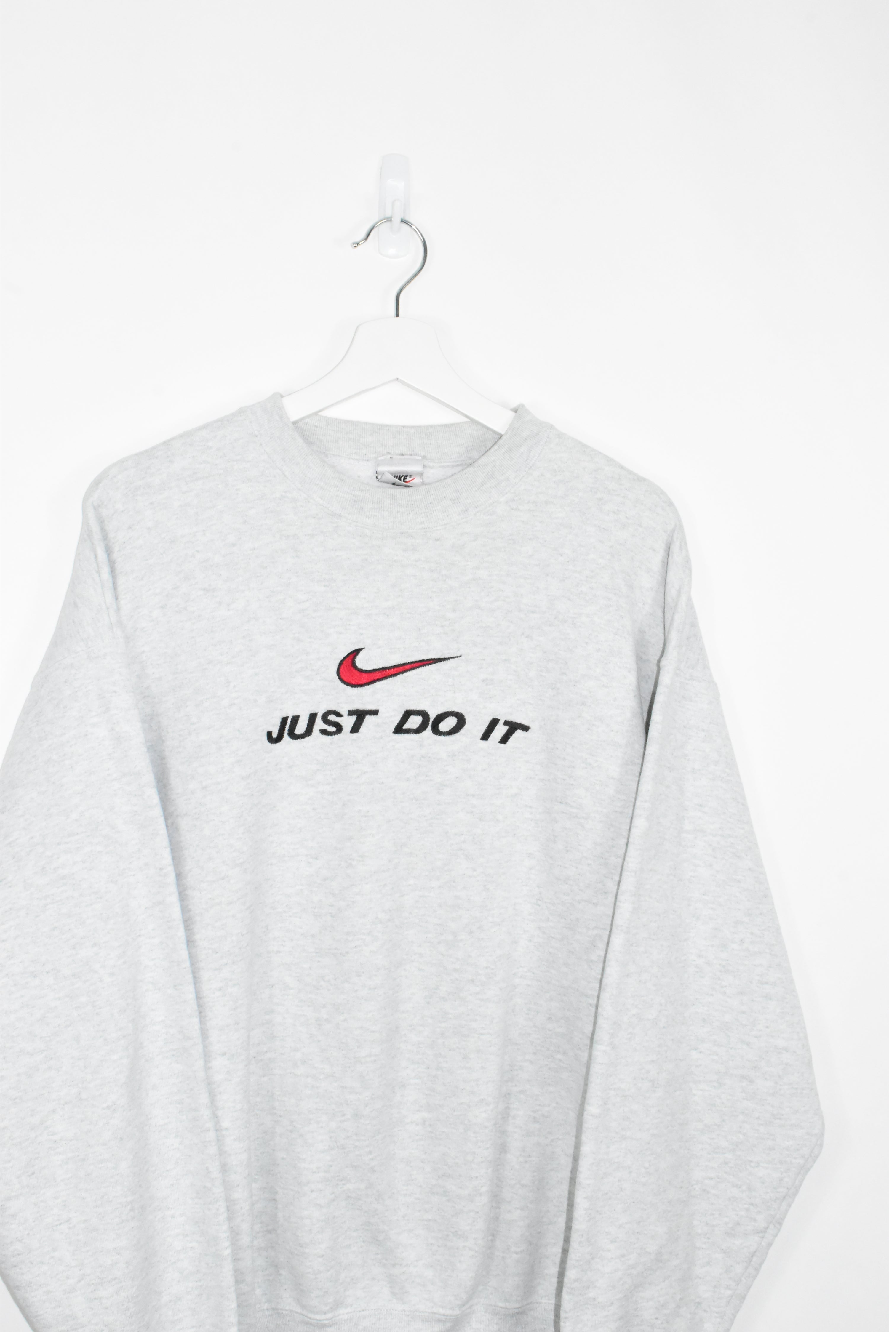 Vintage Nike Embroidered Just Do It Sweatshirt Large (Baggy)