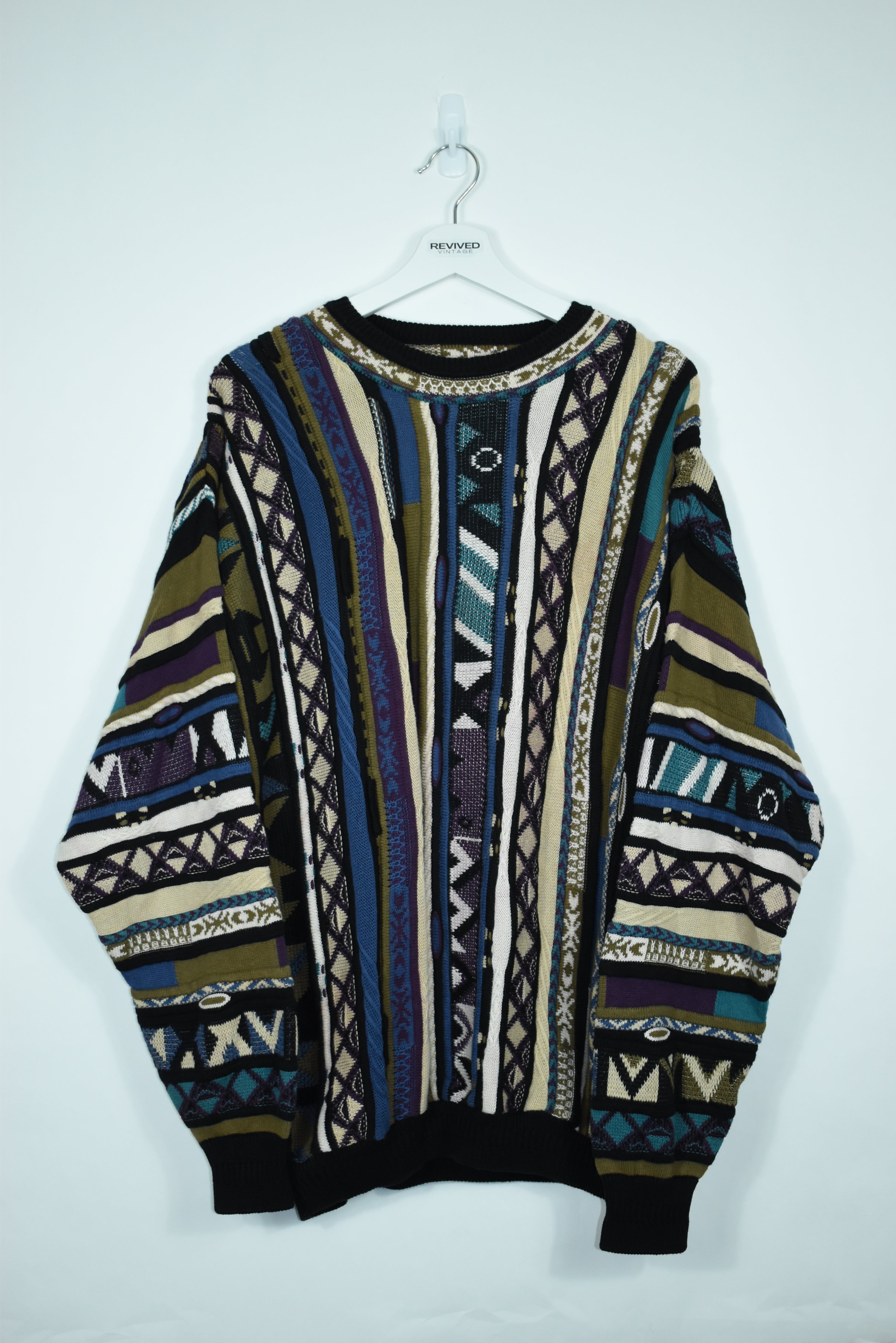 Vintage Manning Coogi Style Heavy Sweater Xlarge
