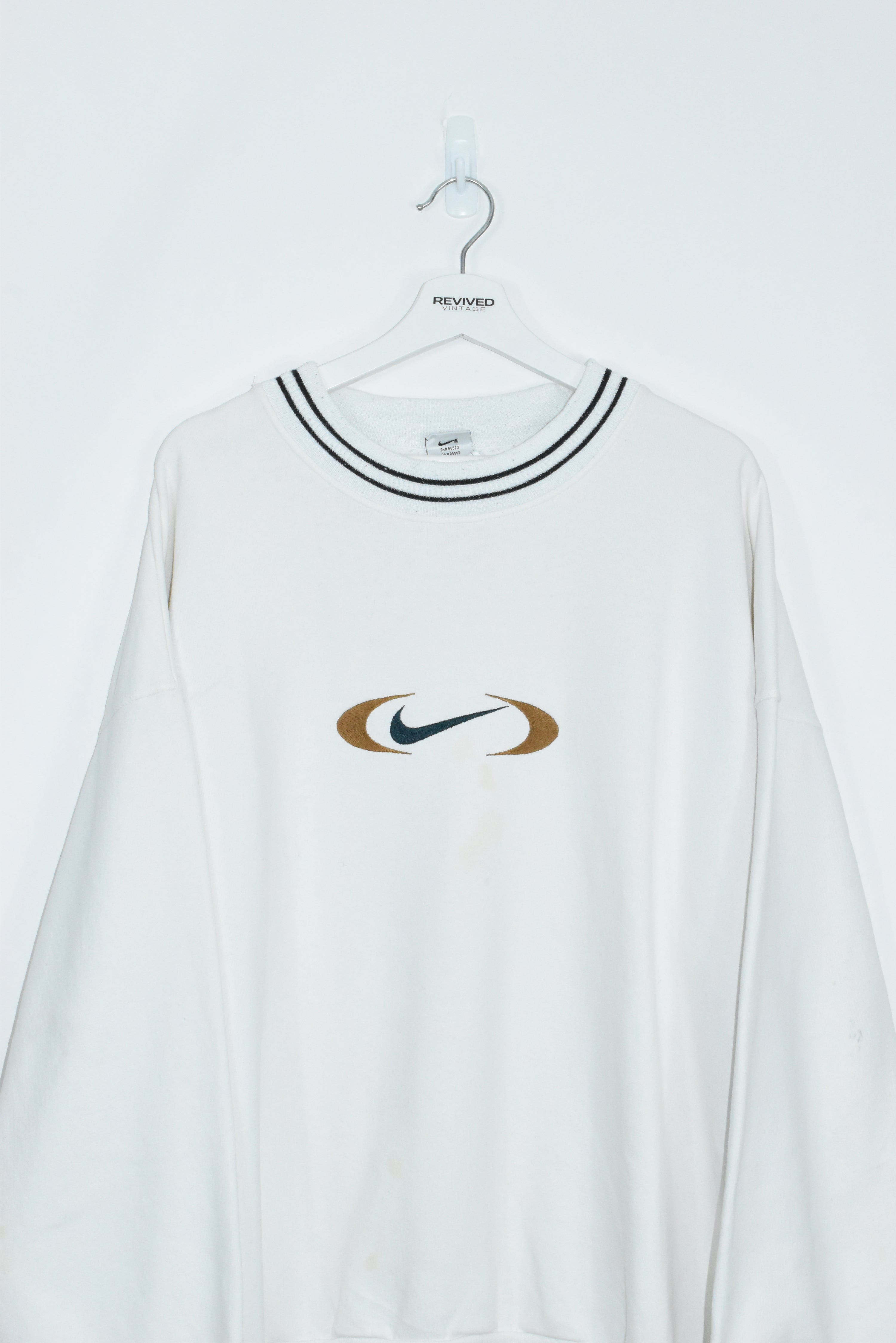 VINTAGE NIKE RARE EMBRODERY CENTRE SWOOSH SWEATSHIRT XXL