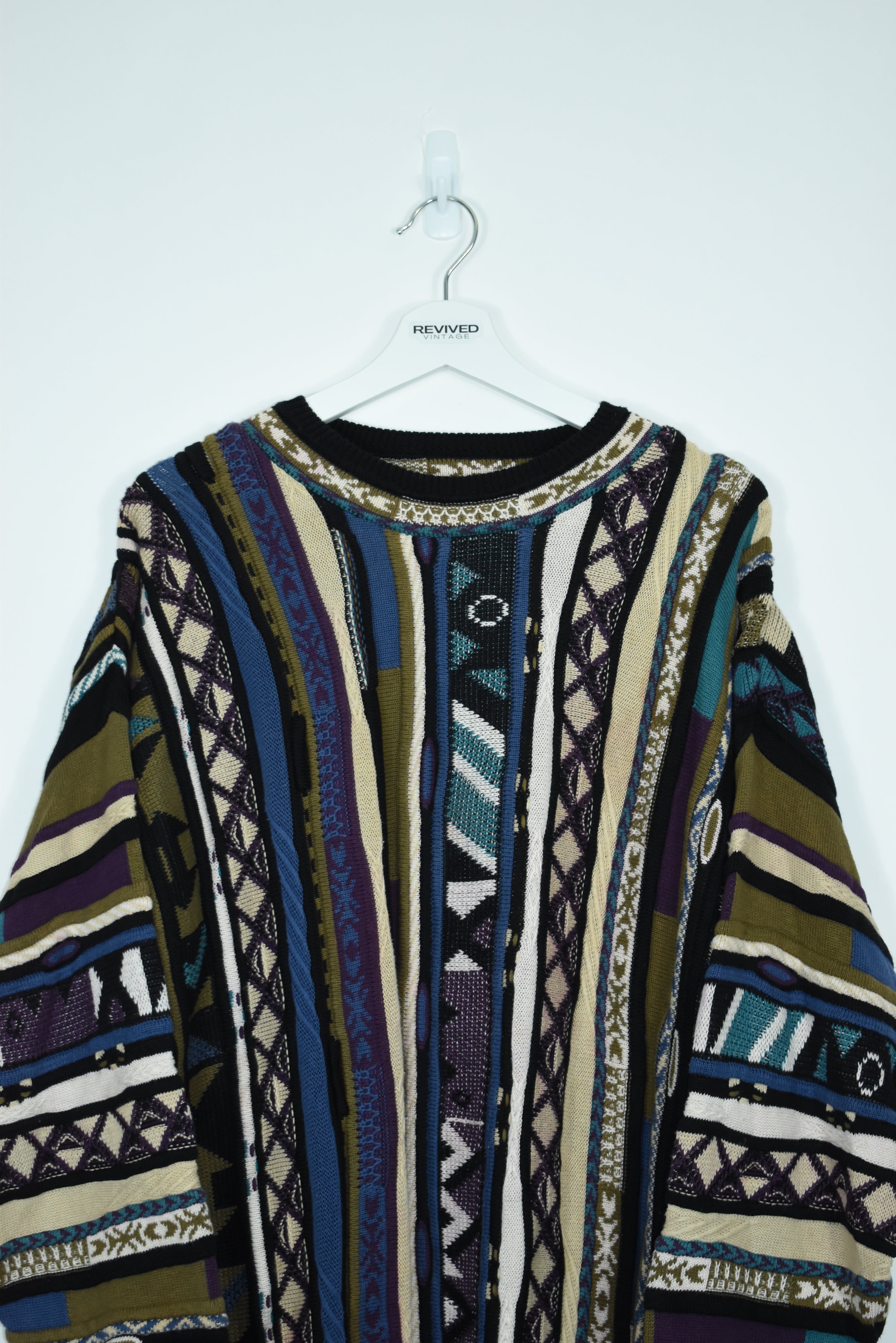 Vintage Manning Coogi Style Heavy Sweater Xlarge