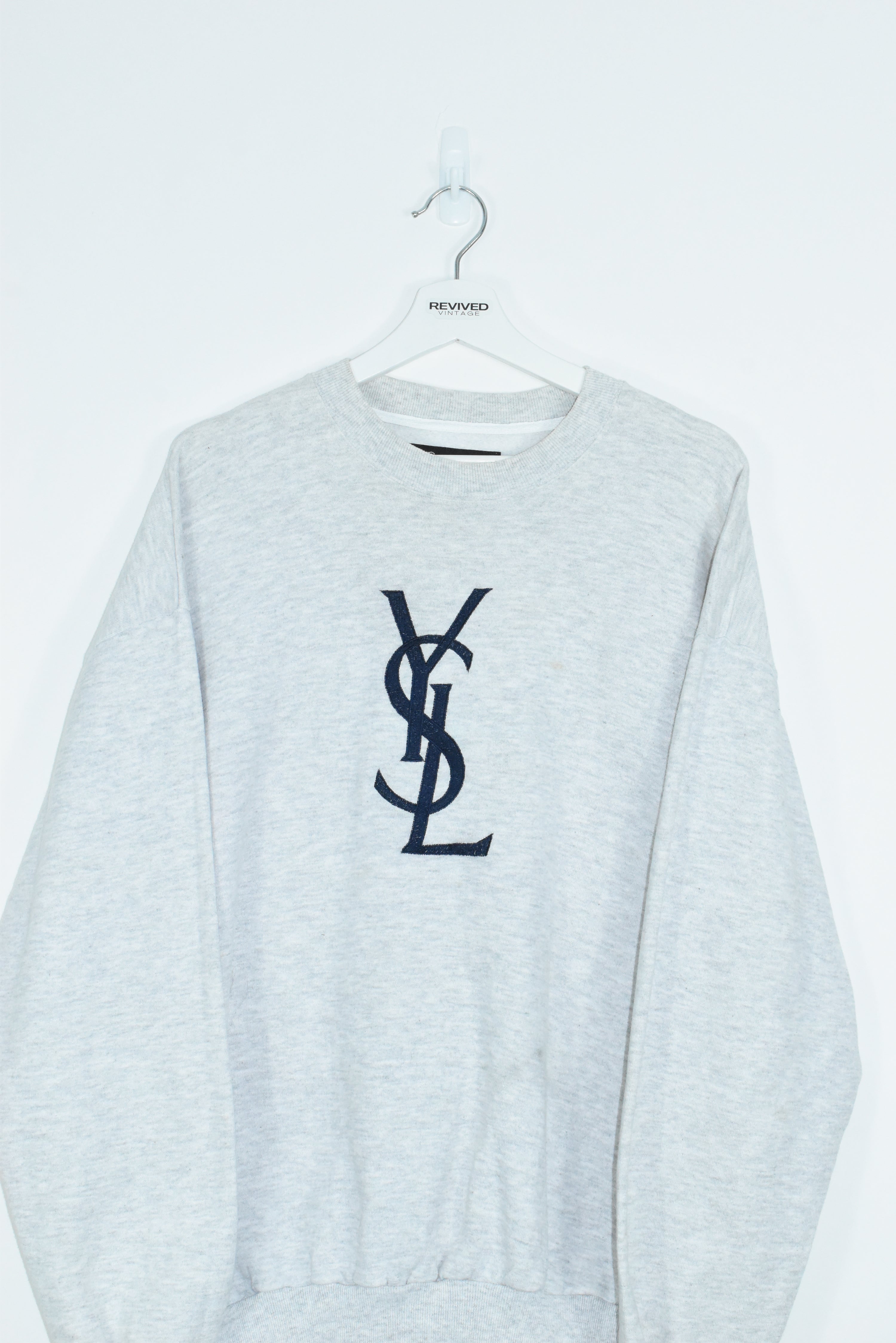 Vintage YSL Embroidery Bootleg Sweatshirt XLARGE