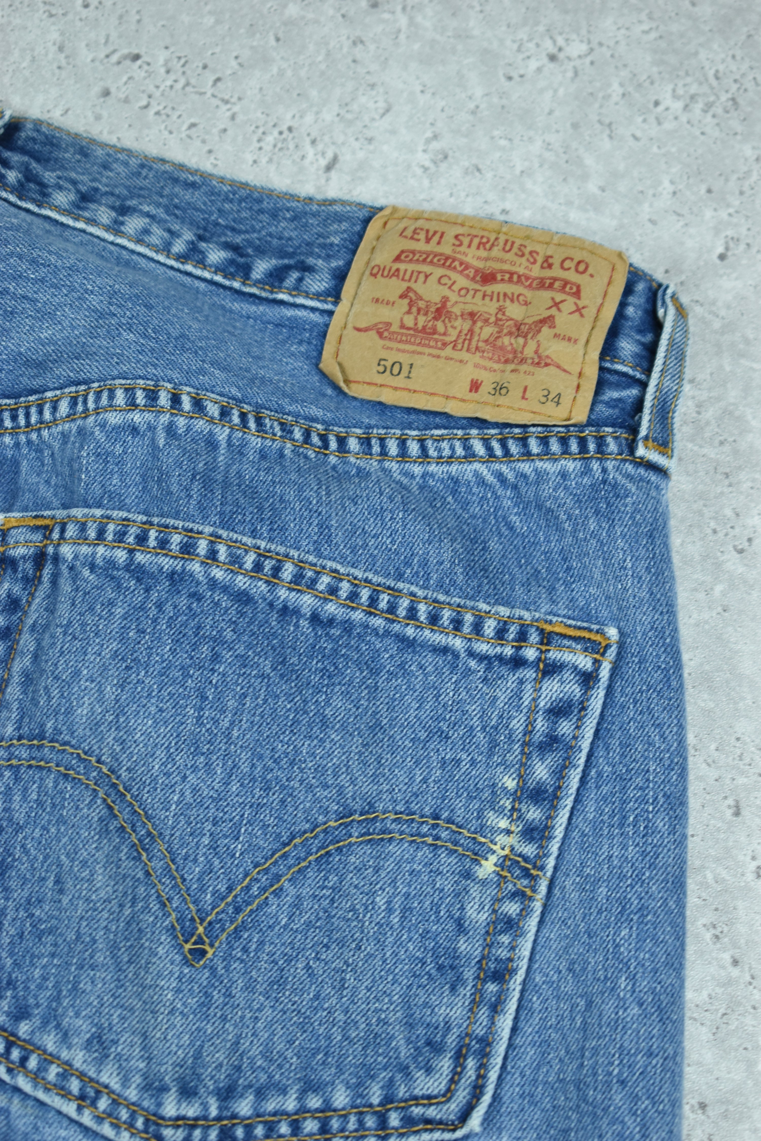 Vintage Levis 501 Denim Jeans 36x34