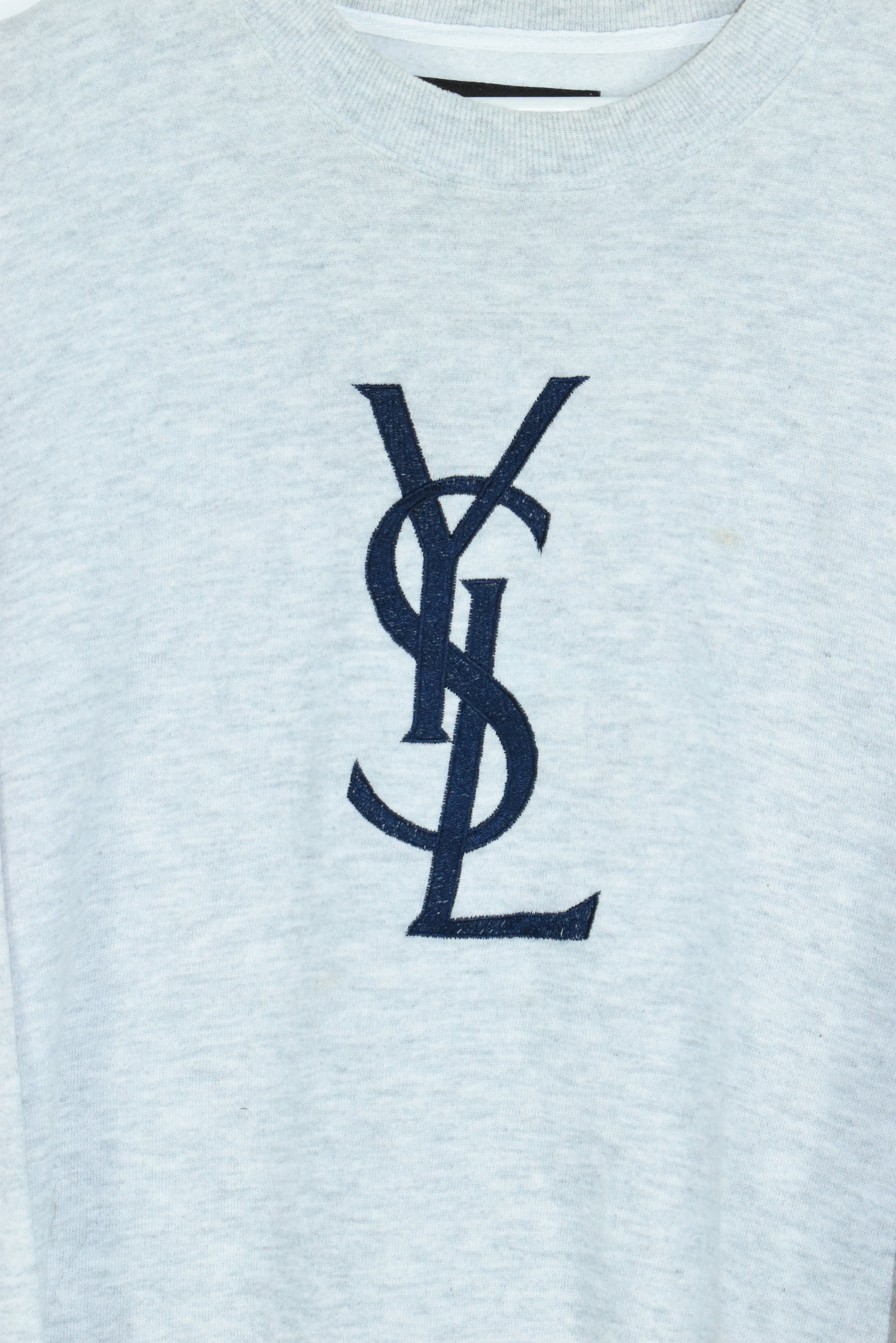 Vintage YSL Embroidery Bootleg Sweatshirt XLARGE