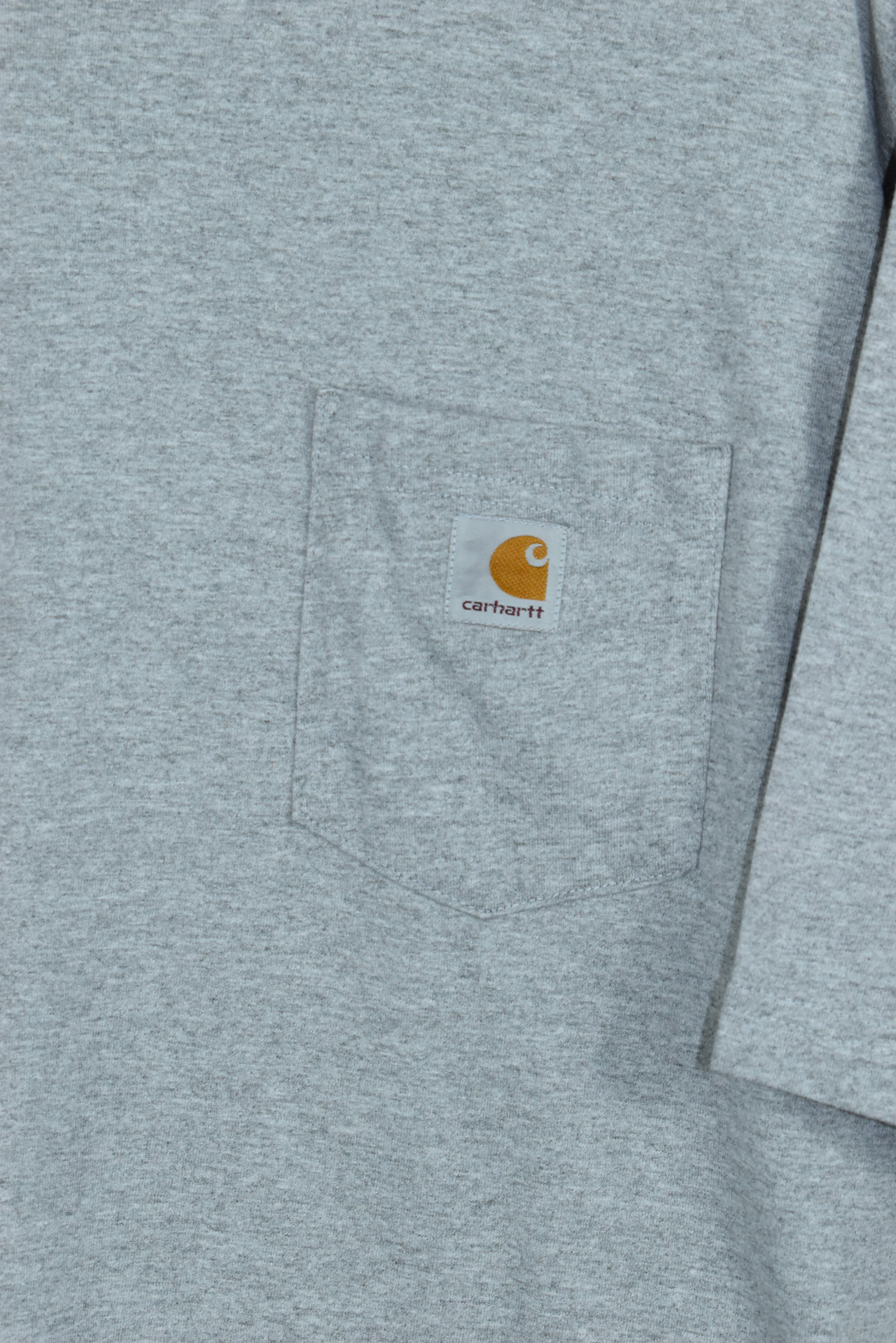 Vintage Carhartt Grey Embroidery Logo T Shirt Xlarge