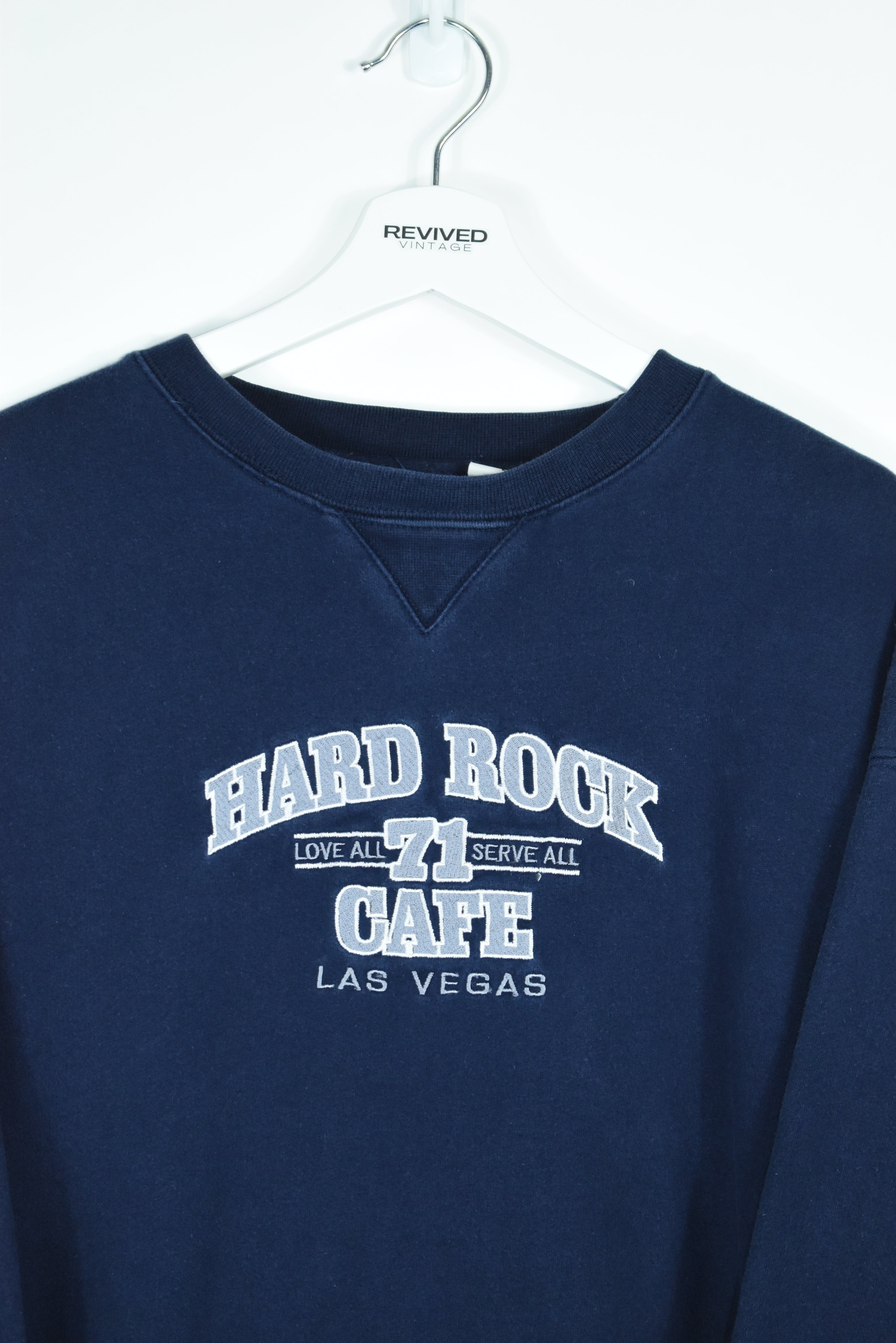 Vintage Hard Rock Café Embroidery Sweatshirt Large (Baggy)