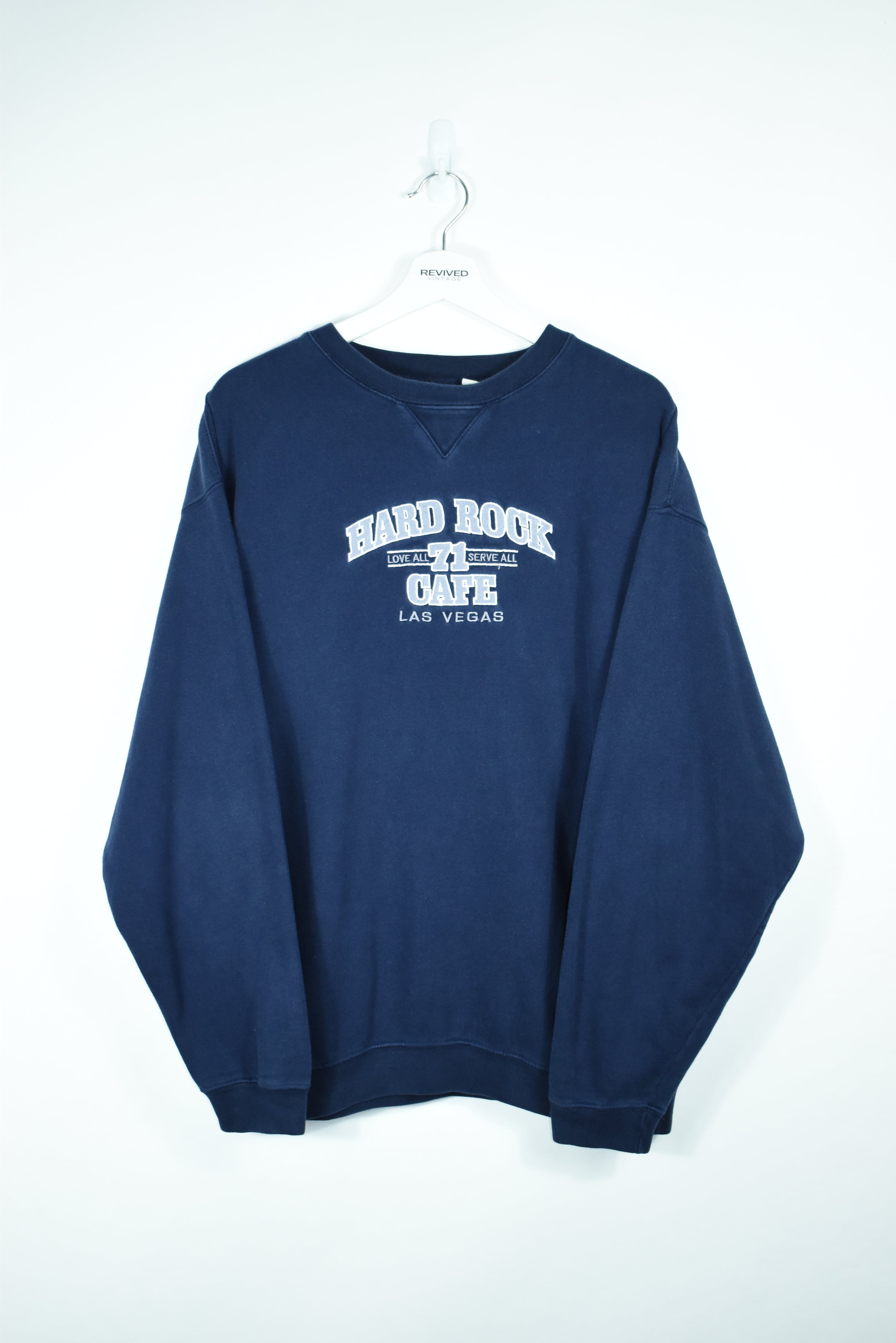 Vintage Hard Rock Café Embroidery Sweatshirt Large (Baggy)