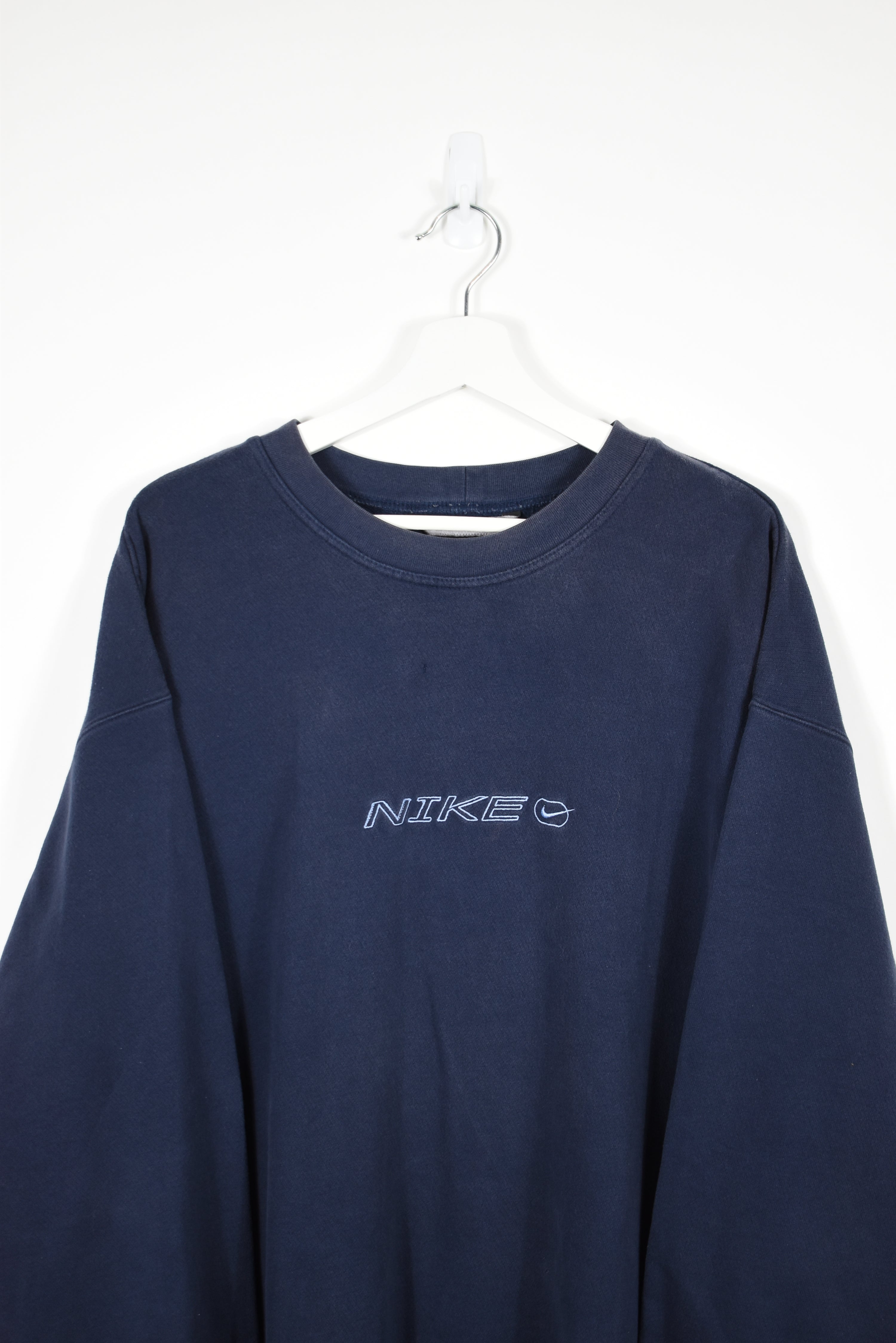 Vintage Nike Embroidered Logo Spellout Sweatshirt XXL