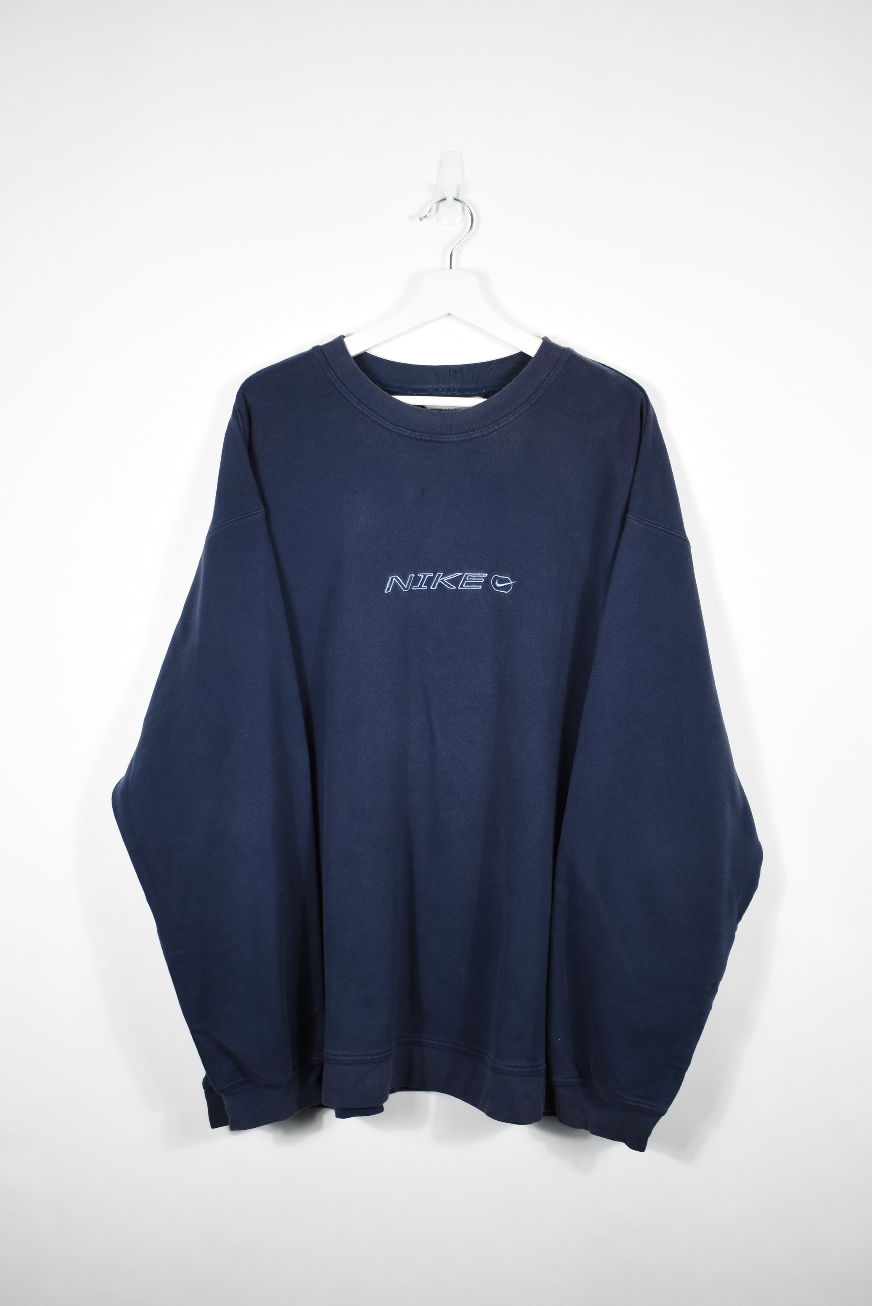 Vintage Nike Embroidered Logo Spellout Sweatshirt XXL