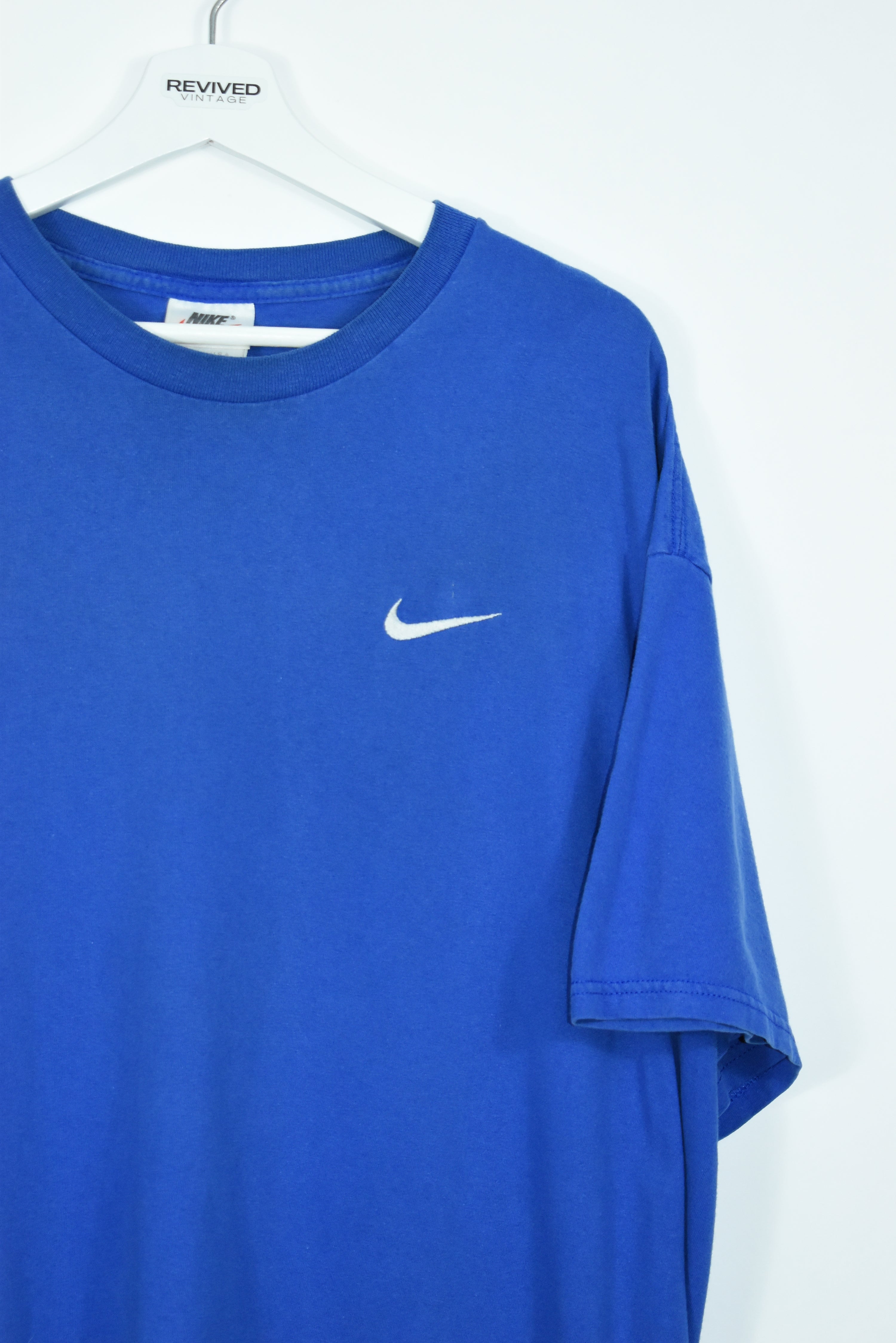 VINTAGE NIKE EMBROIDERY SMALL SWOOSH T SHIRT XLARGE