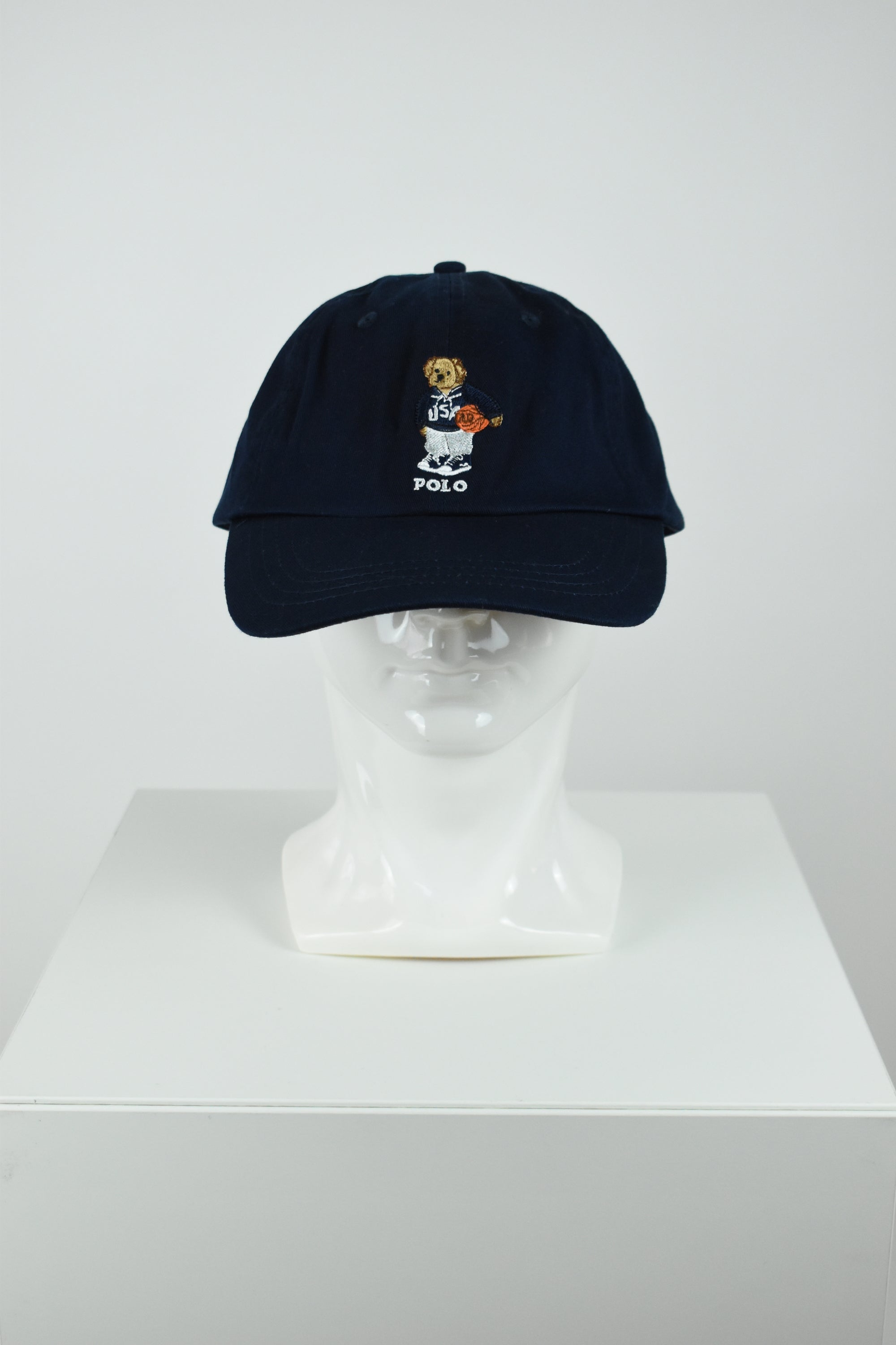 New Ralph Lauren Polo Bear Basketball Cap Navy OS