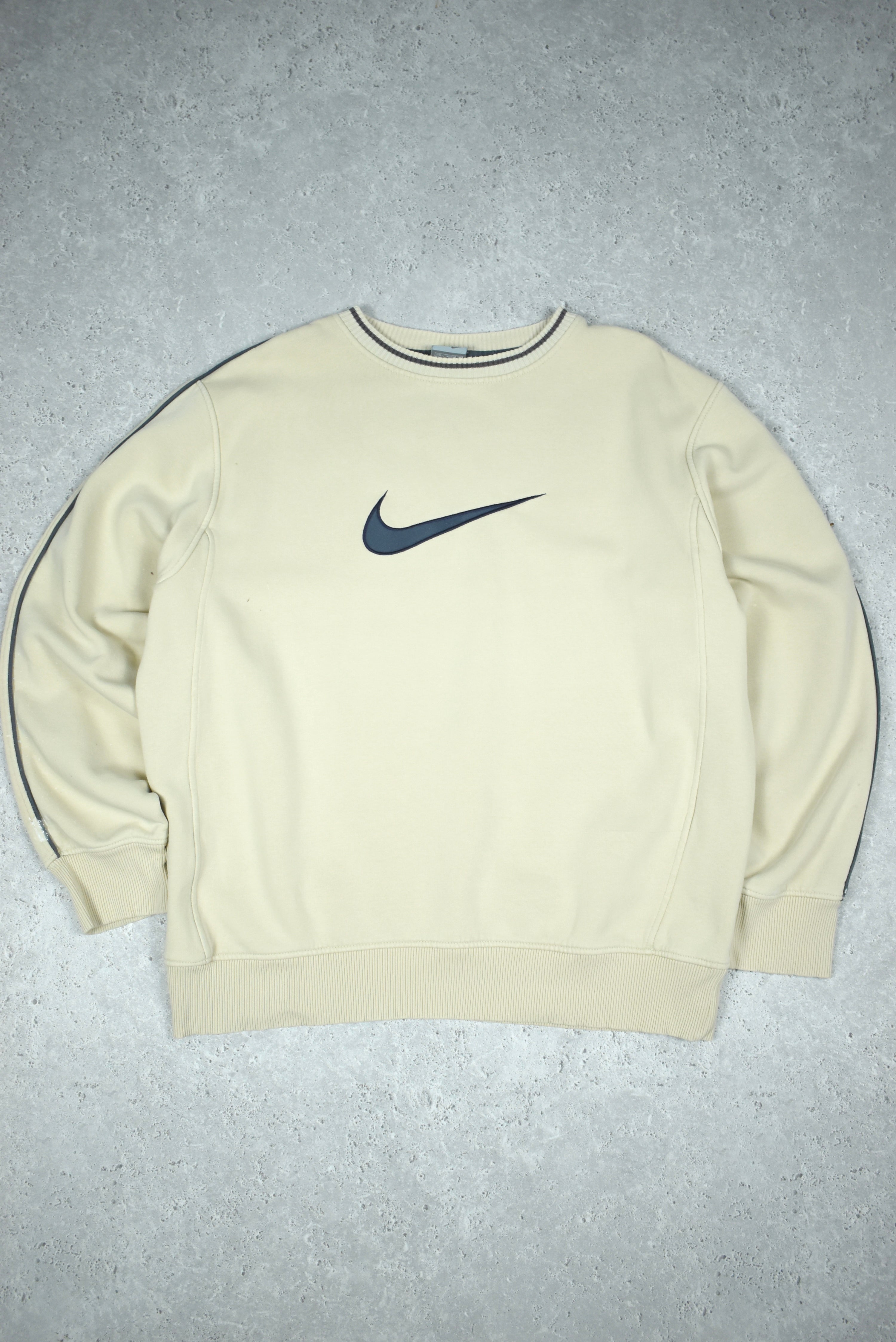 Vintage Nike Embroidery Swoosh Sweatshirt Large