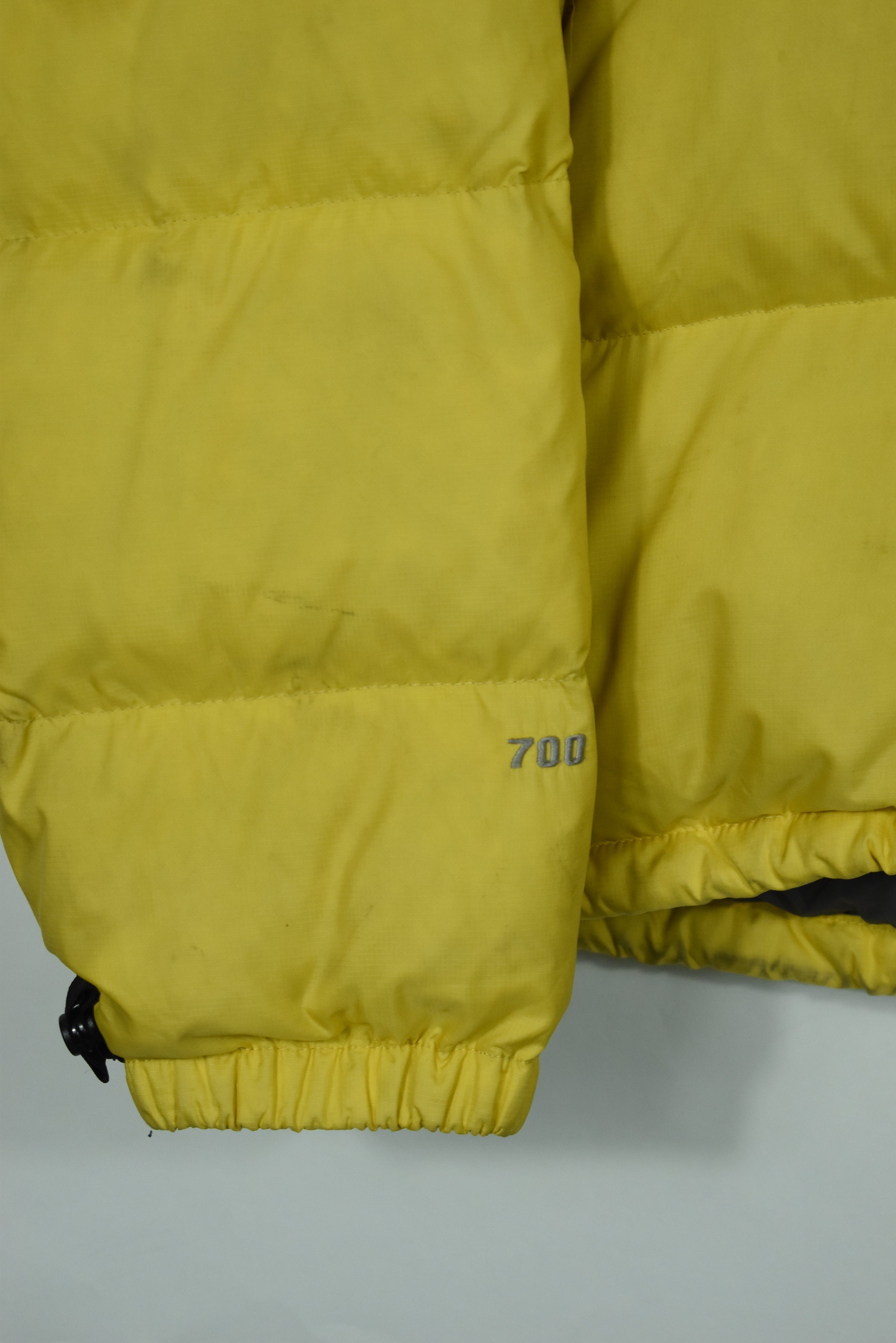 VINTAGE NORTH FACE NUPTSE 700 PUFFER YELLOW LARGE