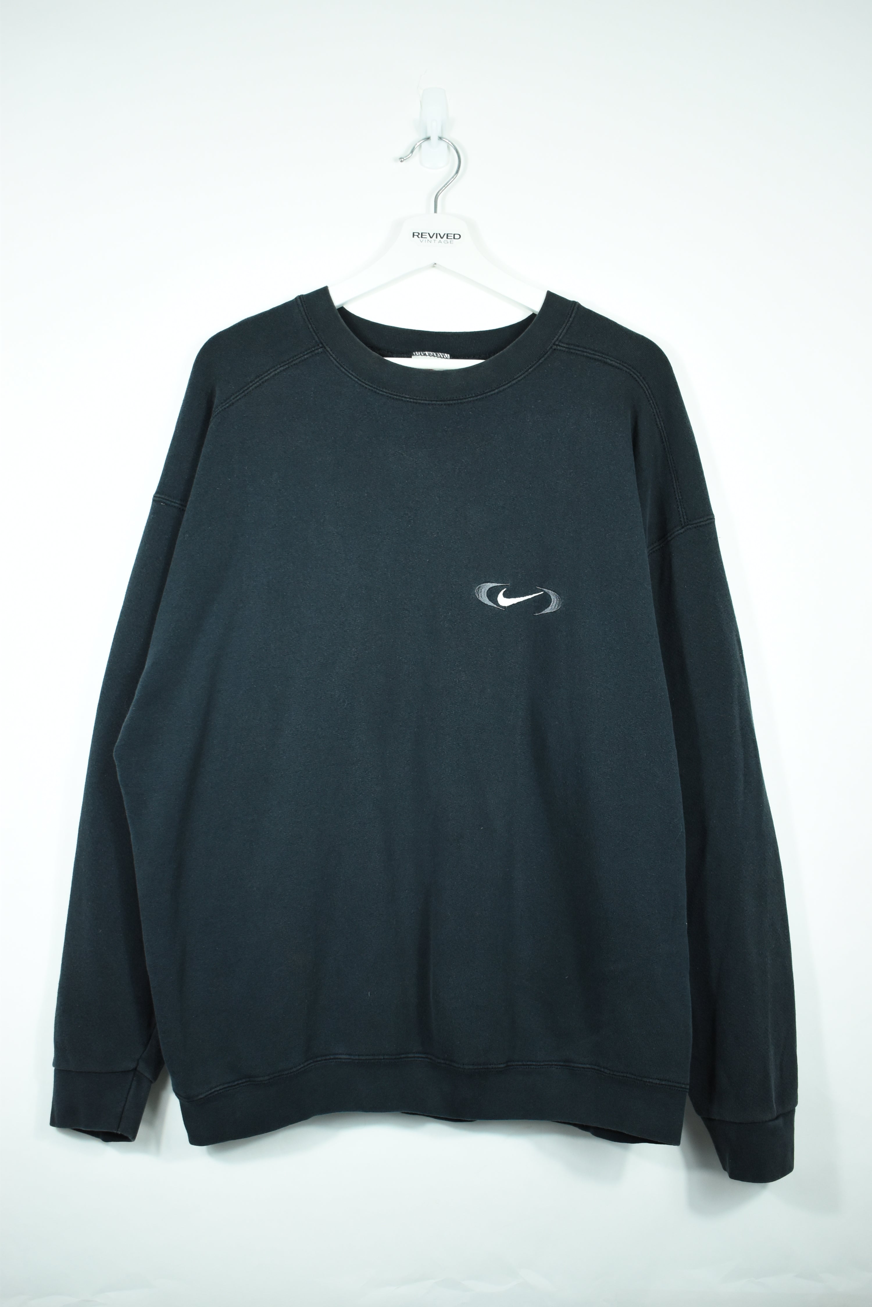 VINTAGE NIKE EMBROIDERY SWOOSH SWEATSHIRT XLARGE