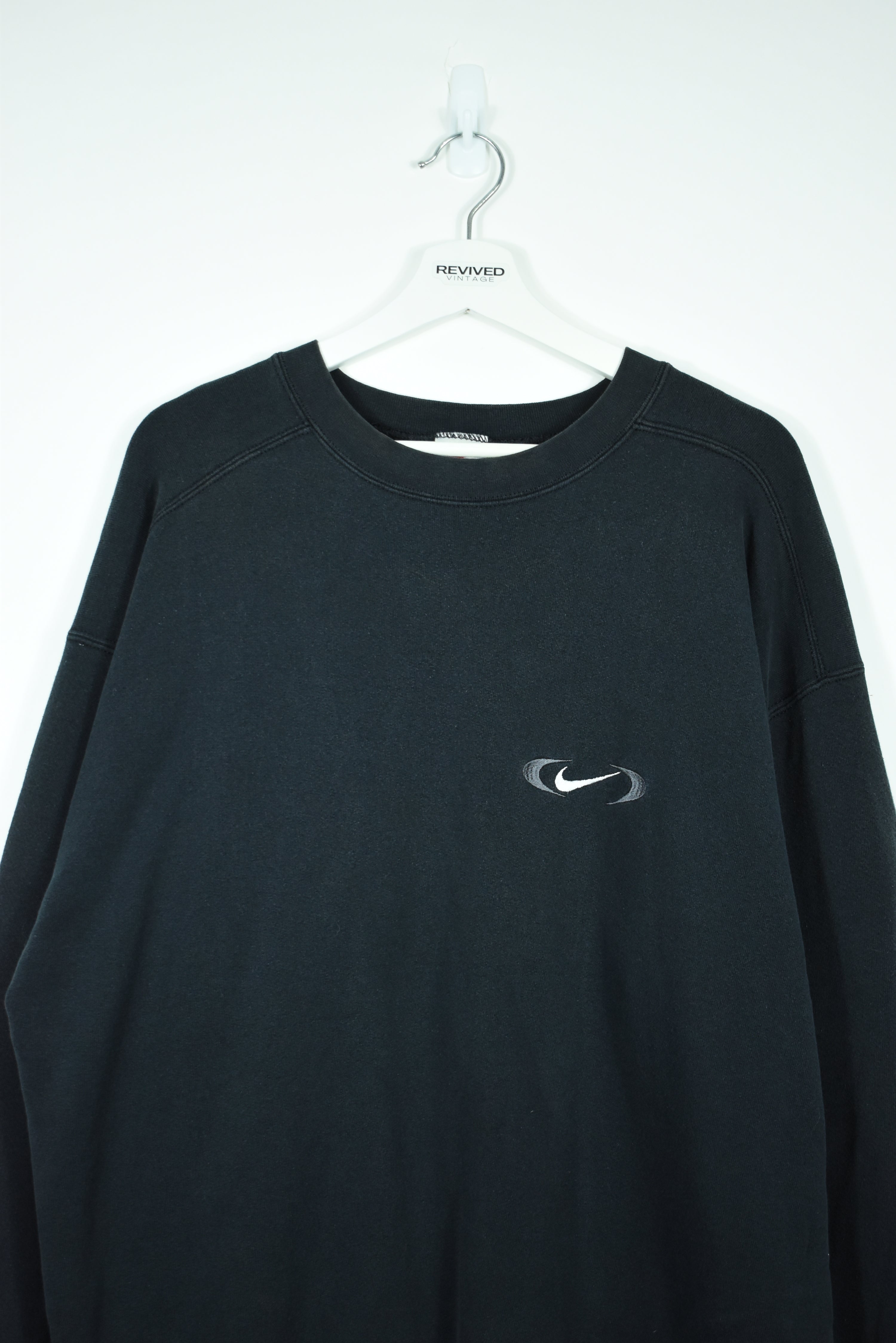 VINTAGE NIKE EMBROIDERY SWOOSH SWEATSHIRT XLARGE