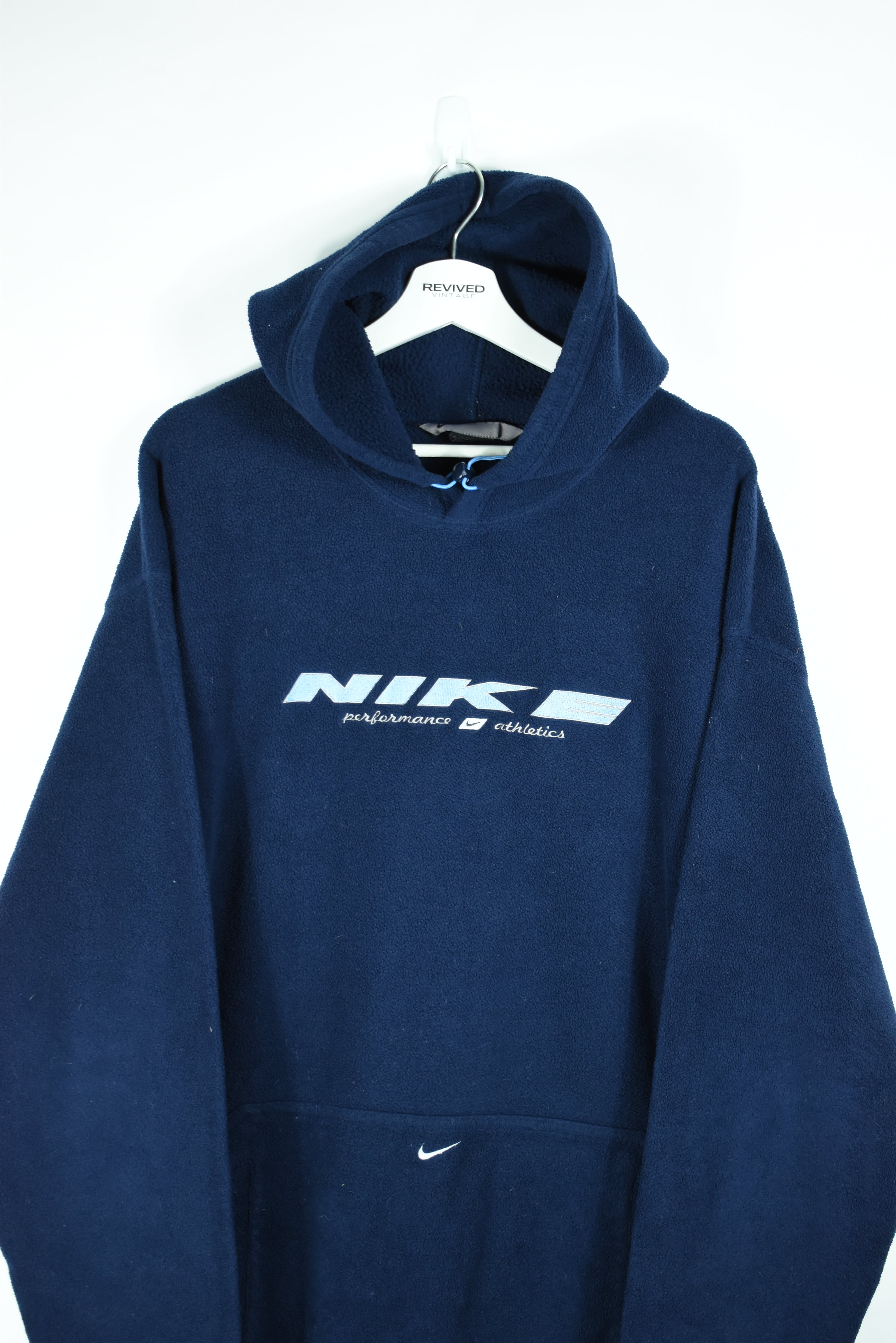 Vintage Nike Navy Fleece Hoodie XXL