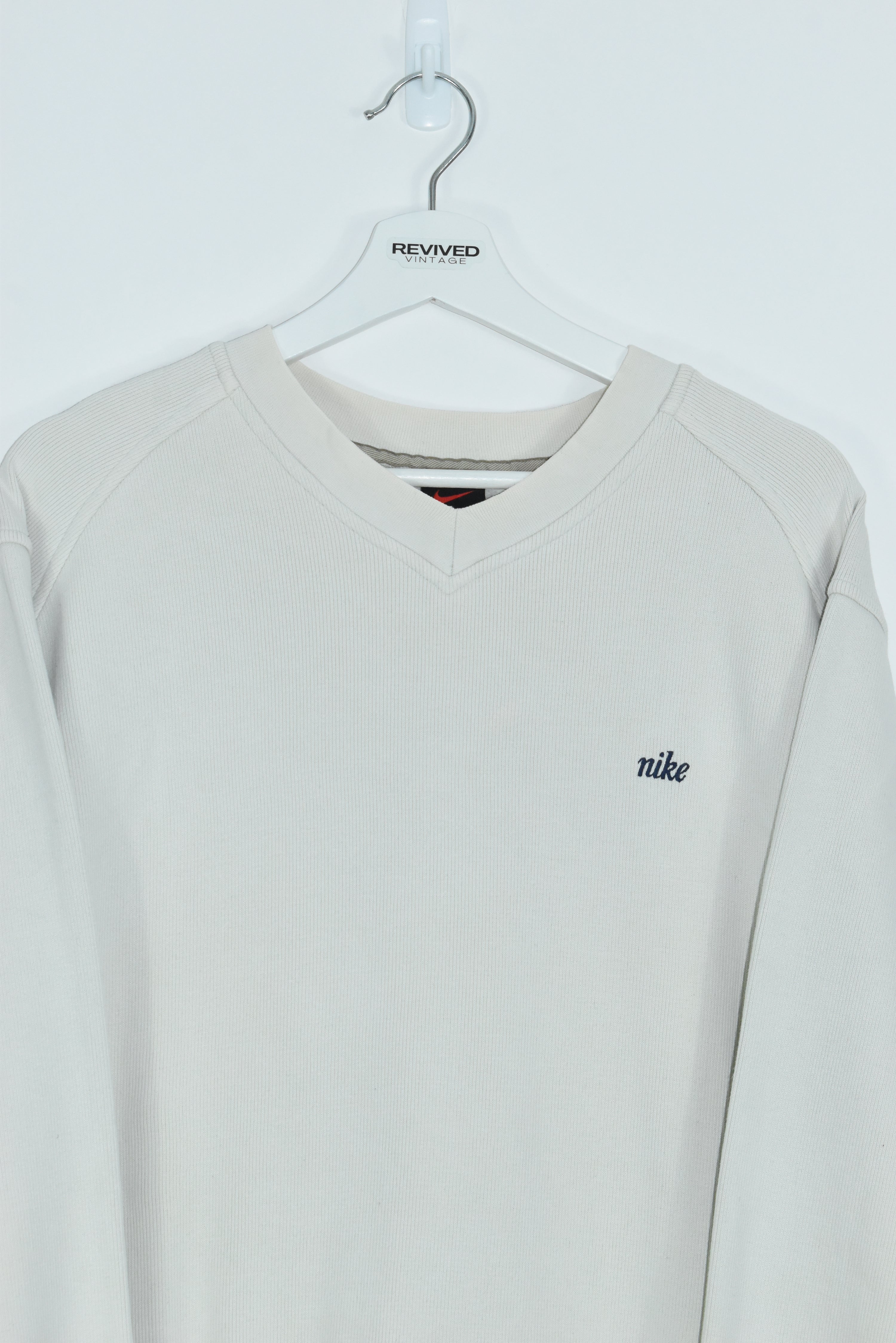 Vintage Nike Corduroy Embroidery Small Logo Sweatshirt Large (Baggy)