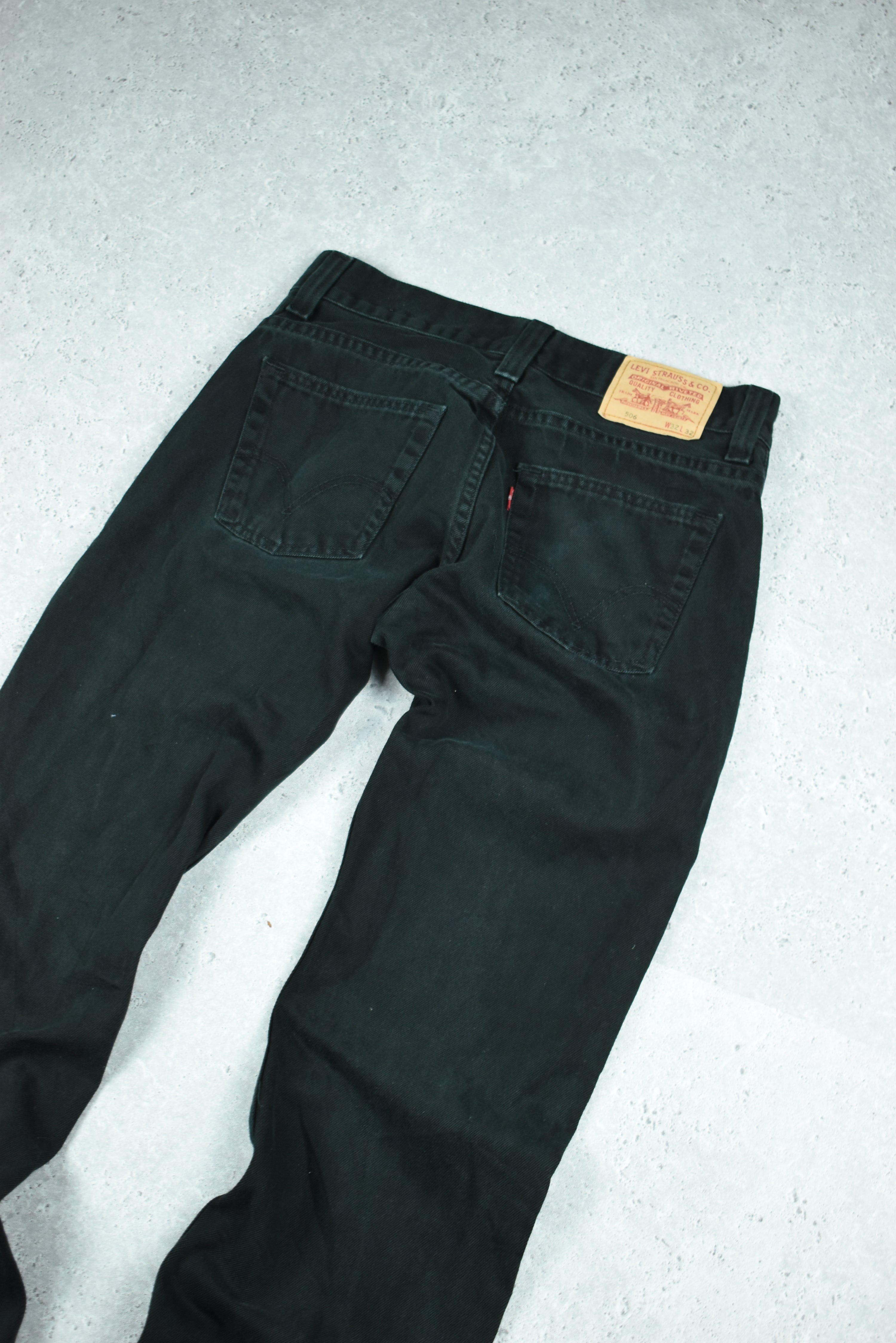 Vintage Levis 506 Denim Jeans Black 32x32