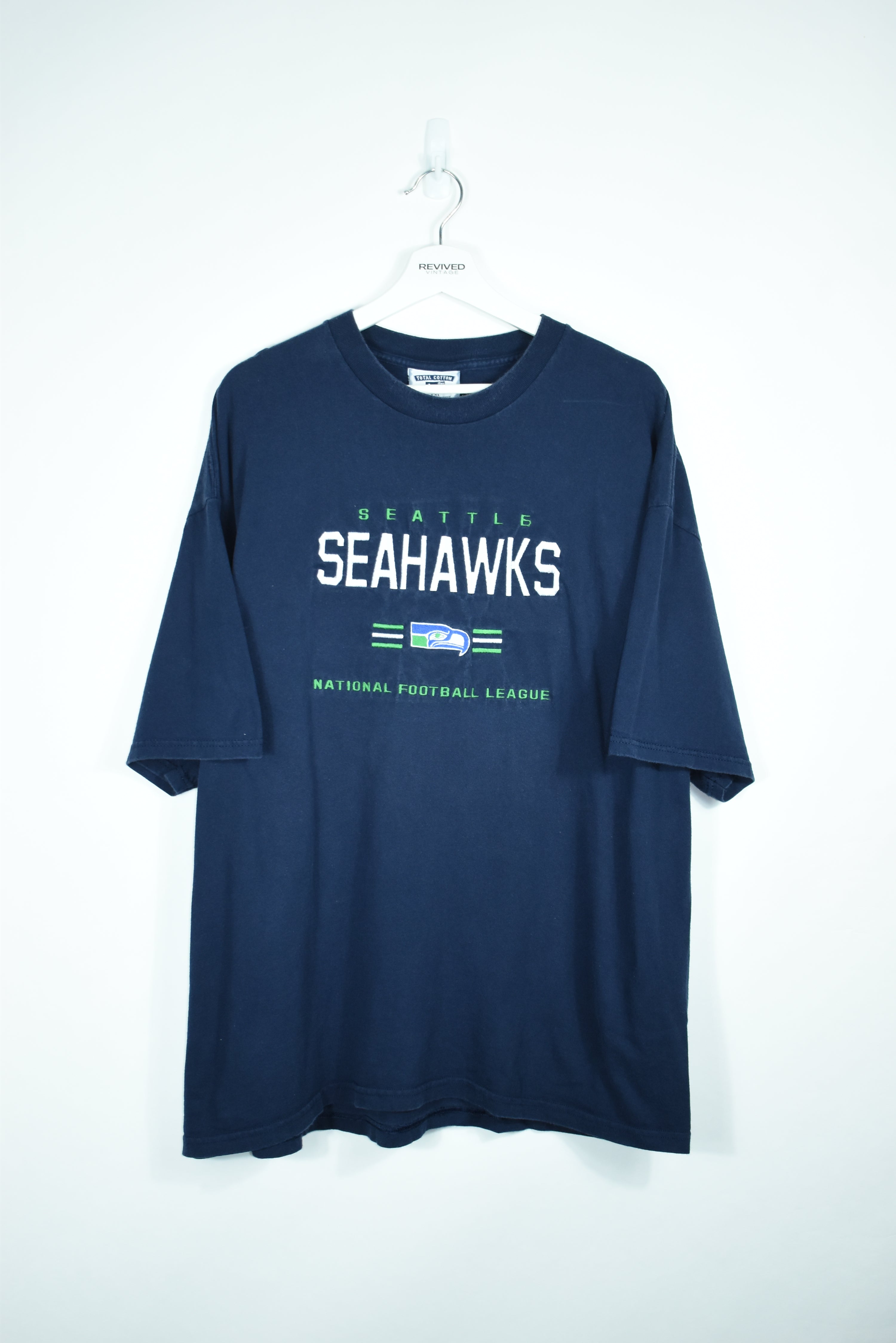 Vintage Seattle Seahawks Embroidery T Shirt XXL