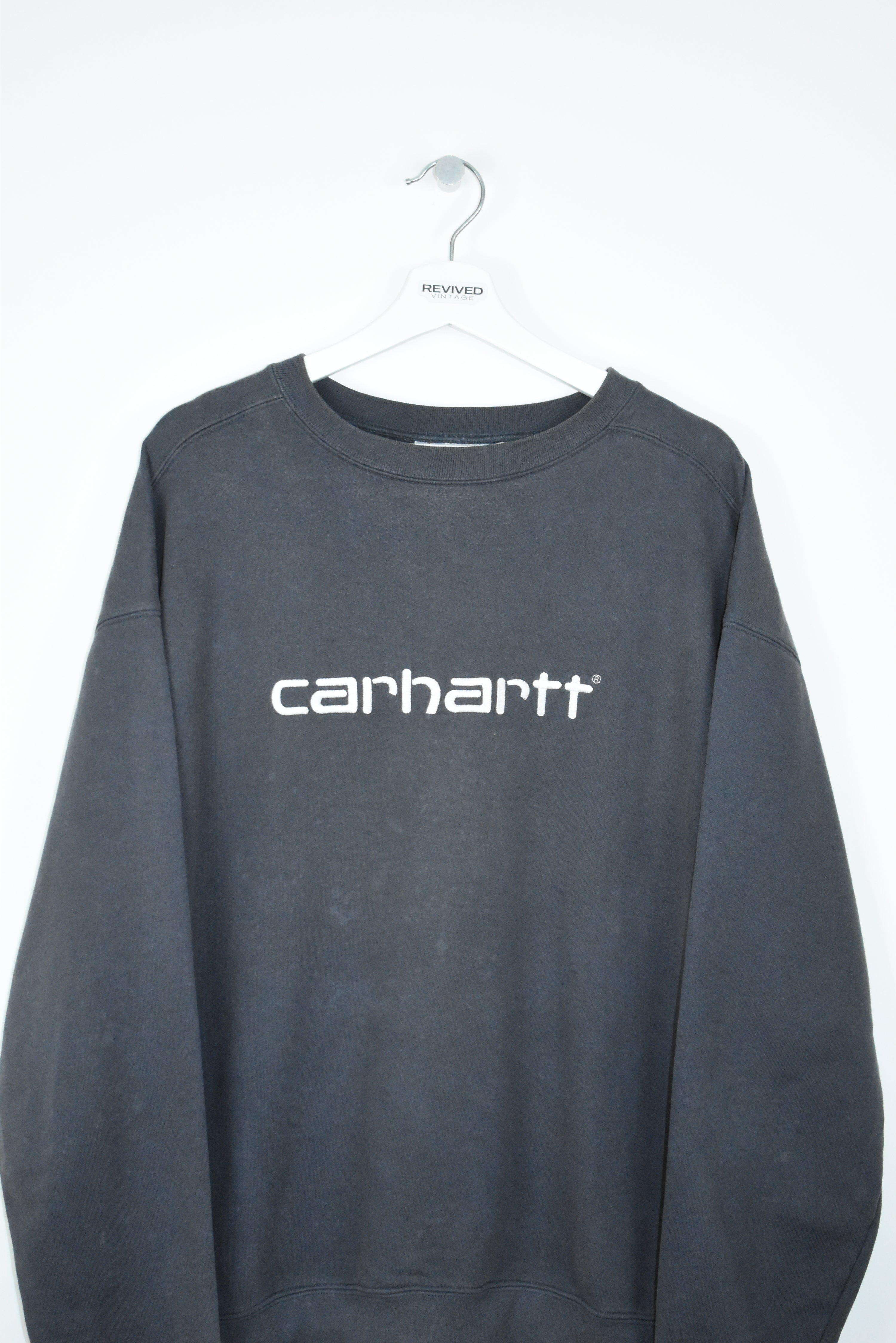 Vintage Carhartt Embroidery Logo Sweatshirt Xlarge
