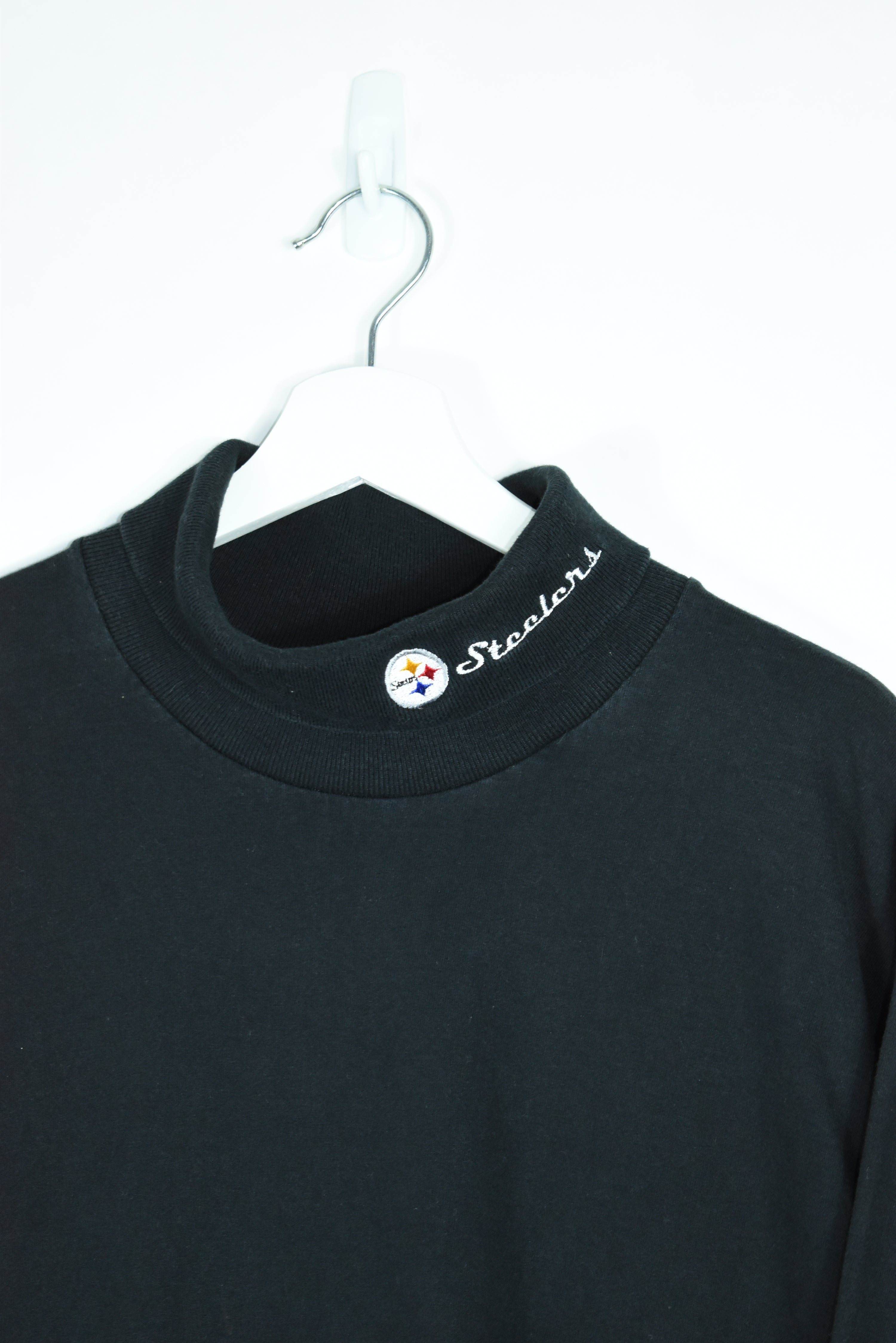 Vintage Steelers Embroidery Turtleneck LARGE