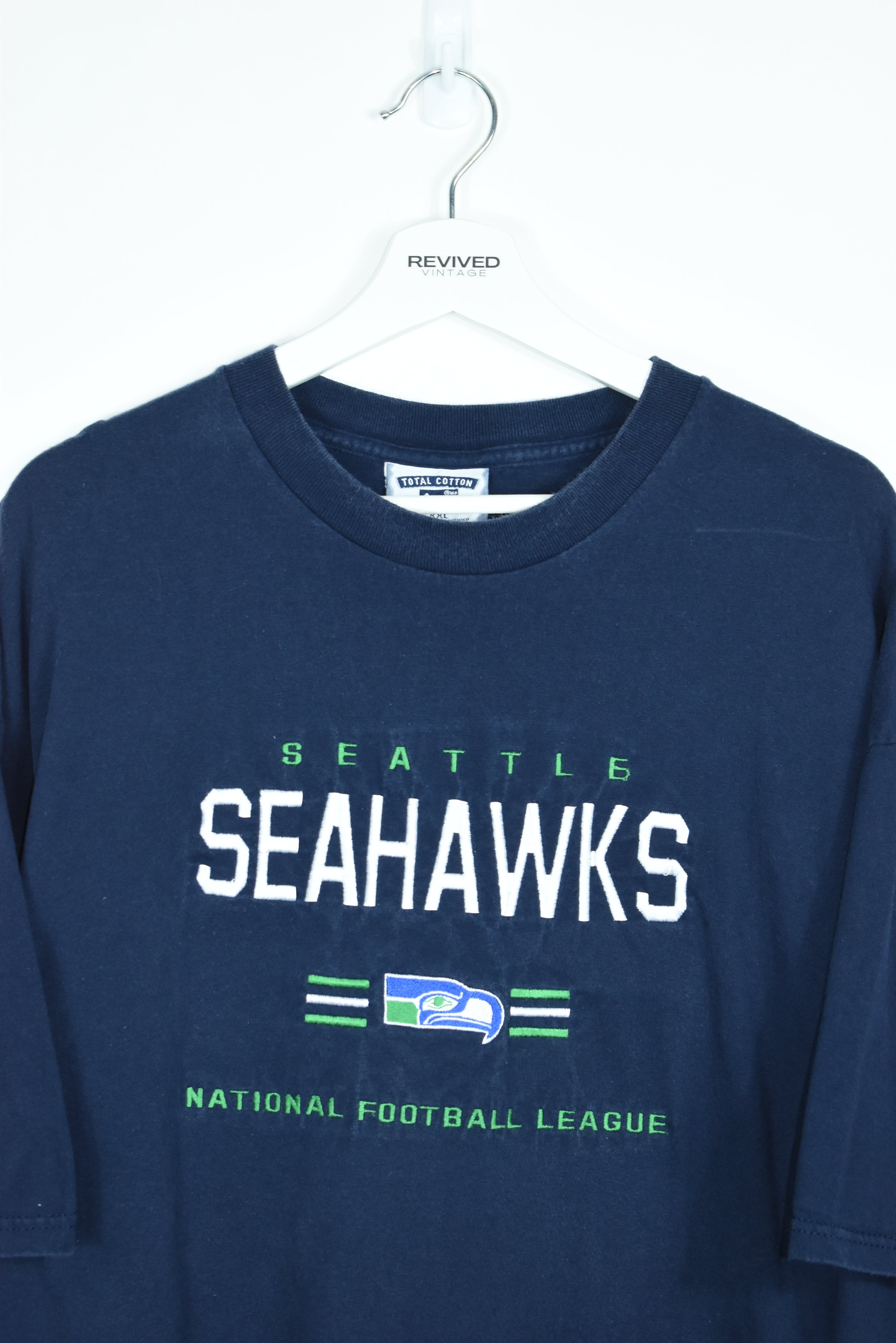 Vintage Seattle Seahawks Embroidery T Shirt XXL