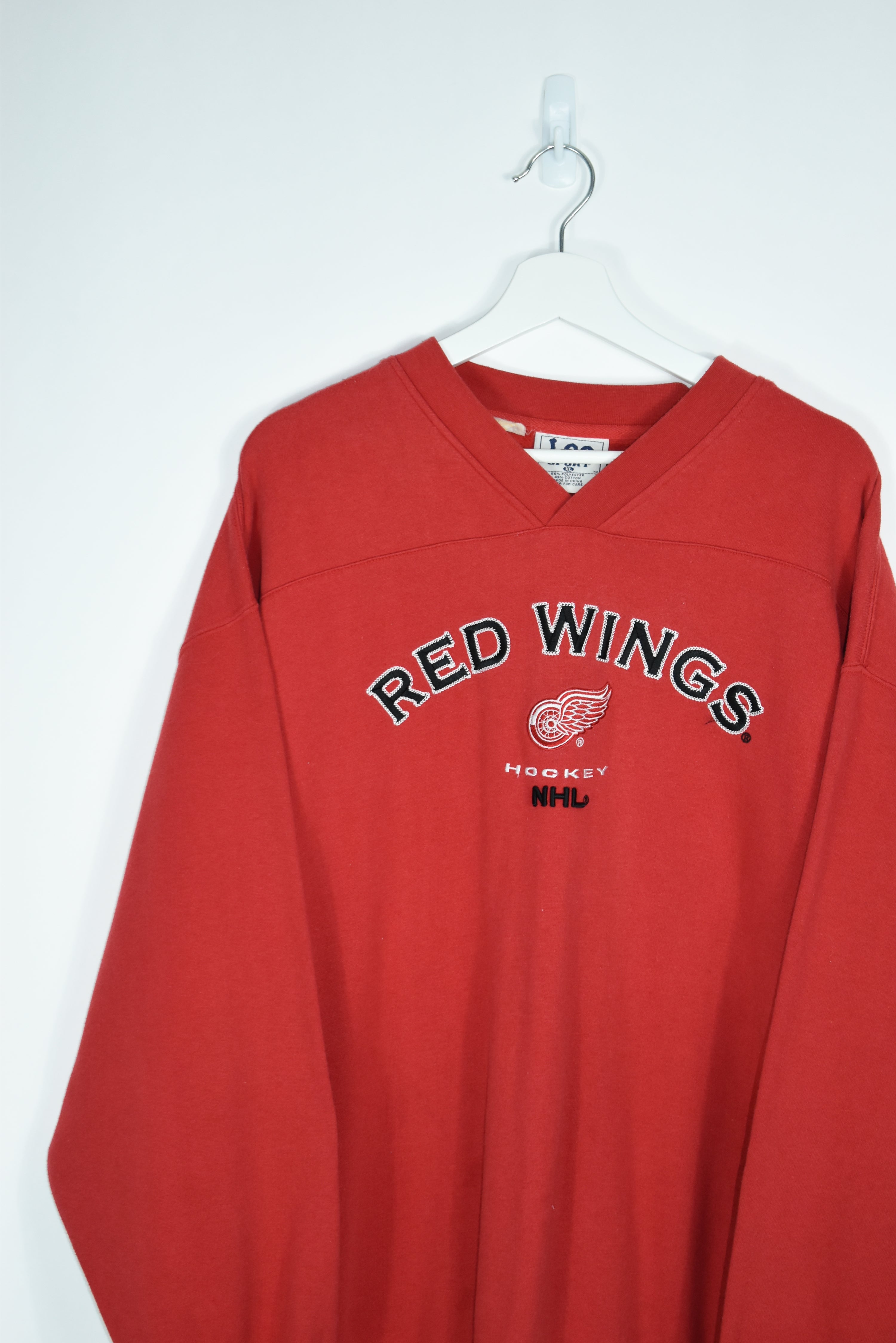 Vintage Lee Sport Detroit Red Wings Embroidery Sweatshirt XXL