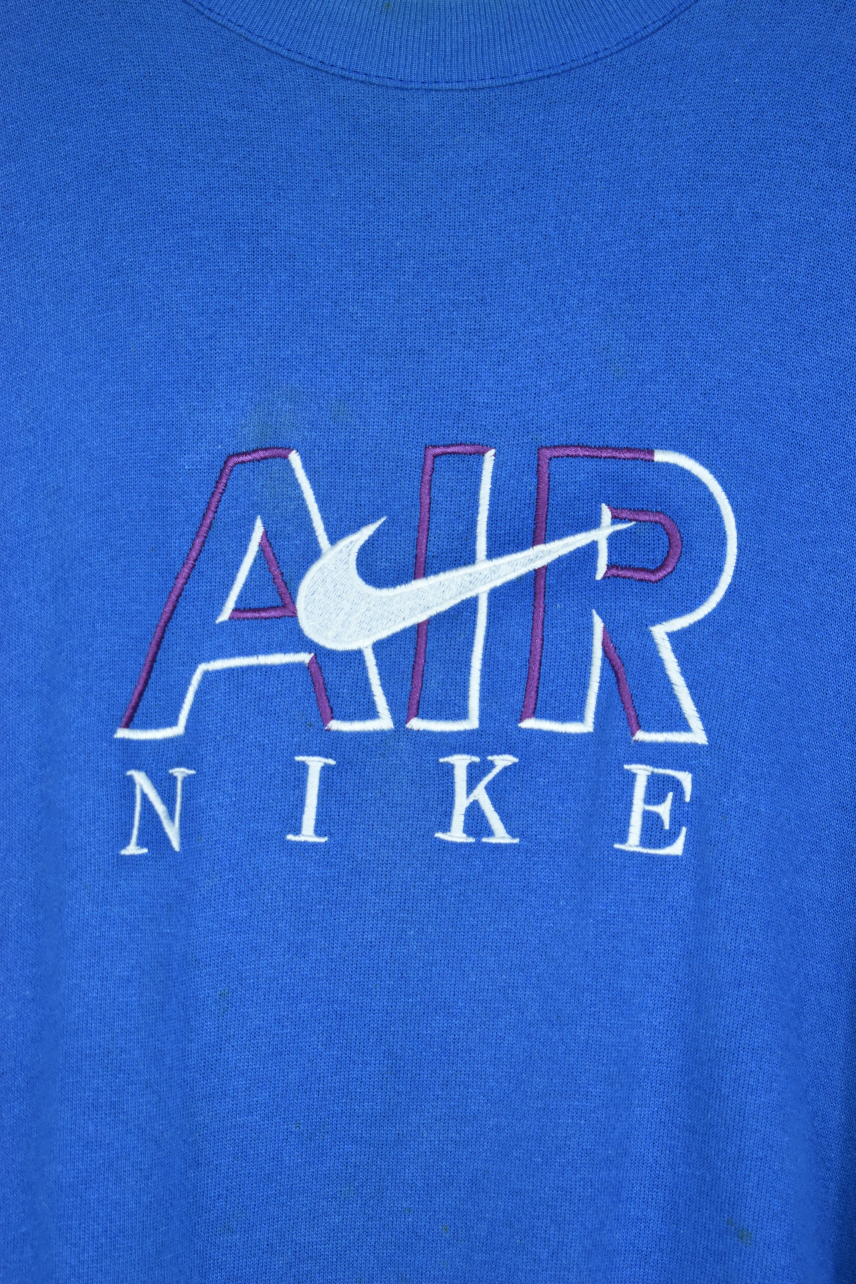 Vintage Nike Air Blue Embroidery Bootleg Sweatshirt Xlarge