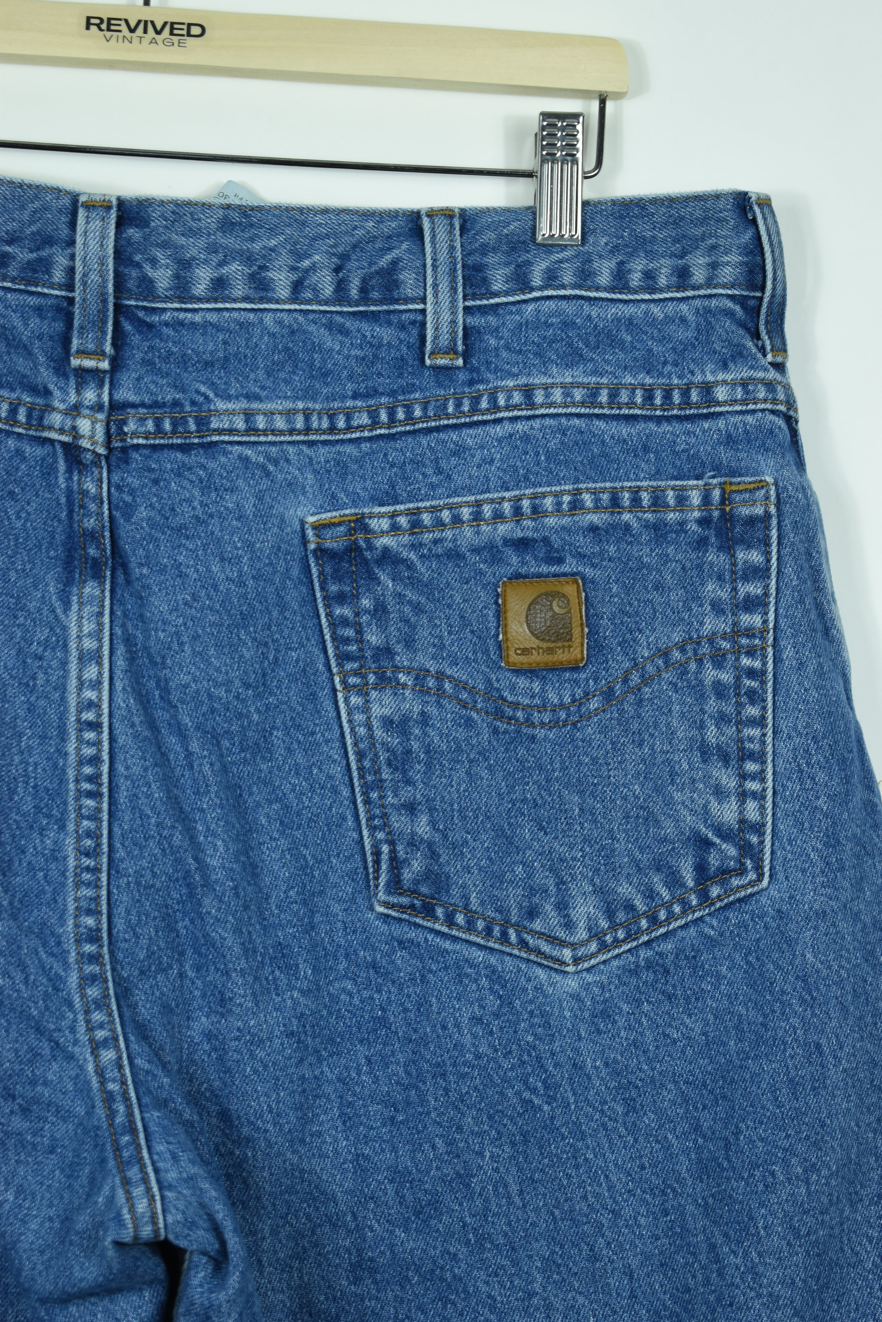 Vintage Carhartt Blue Relaxed Fit Casual Jeans 38X30