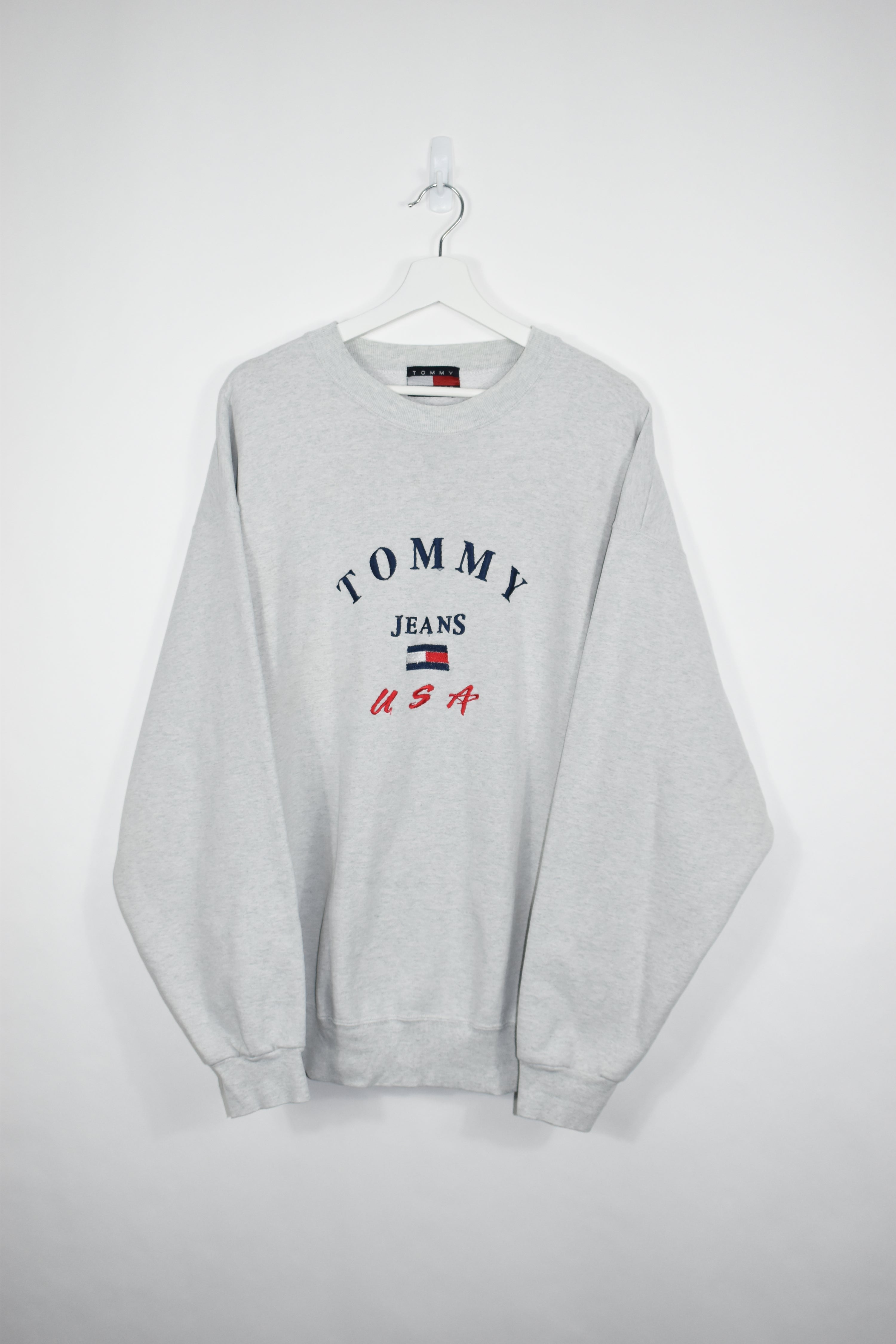 Vintage Tommy Embroidered Sweatshirt XLARGE