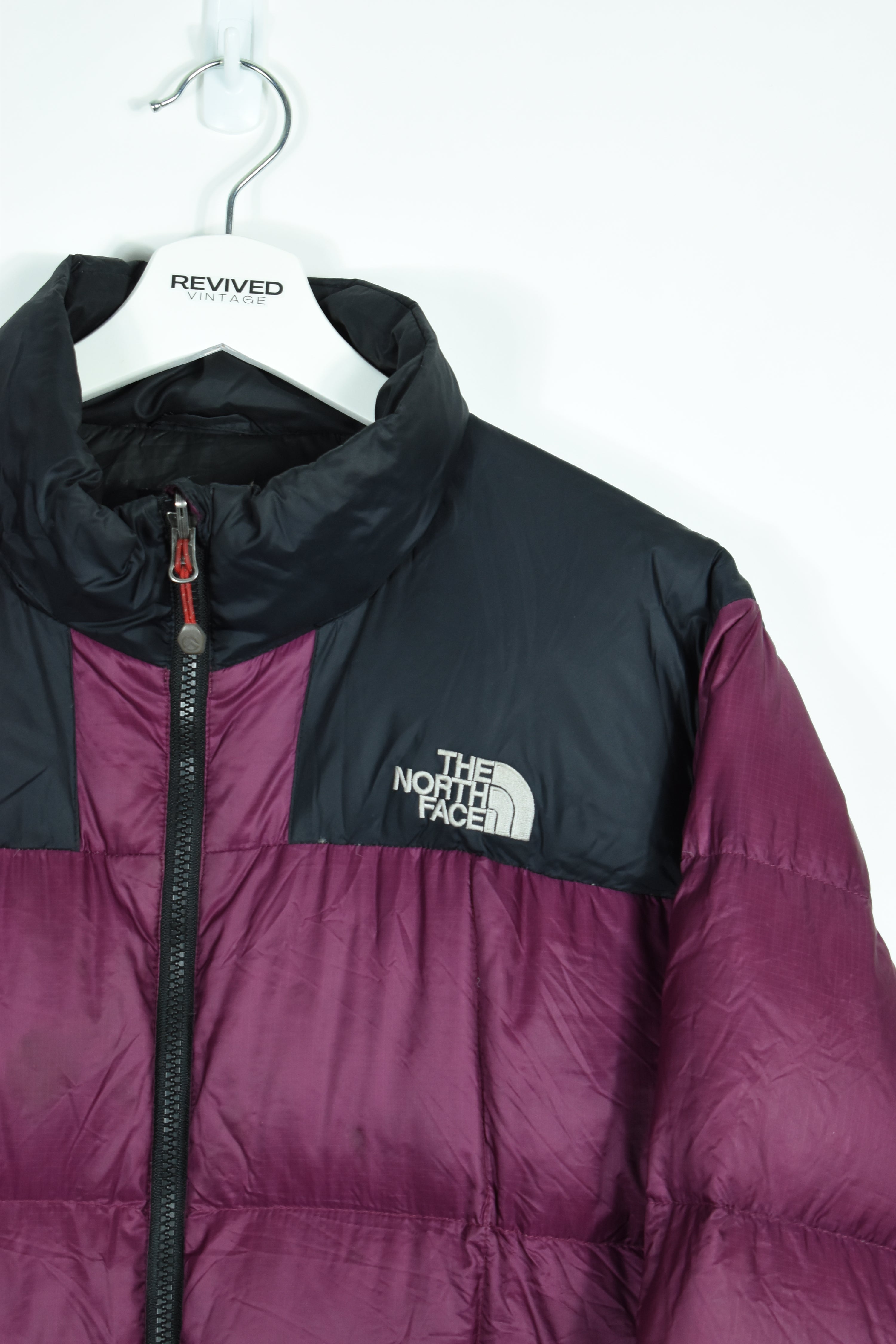 Vintage North Face Magenta Puffer 800 Sumit Series LARGE