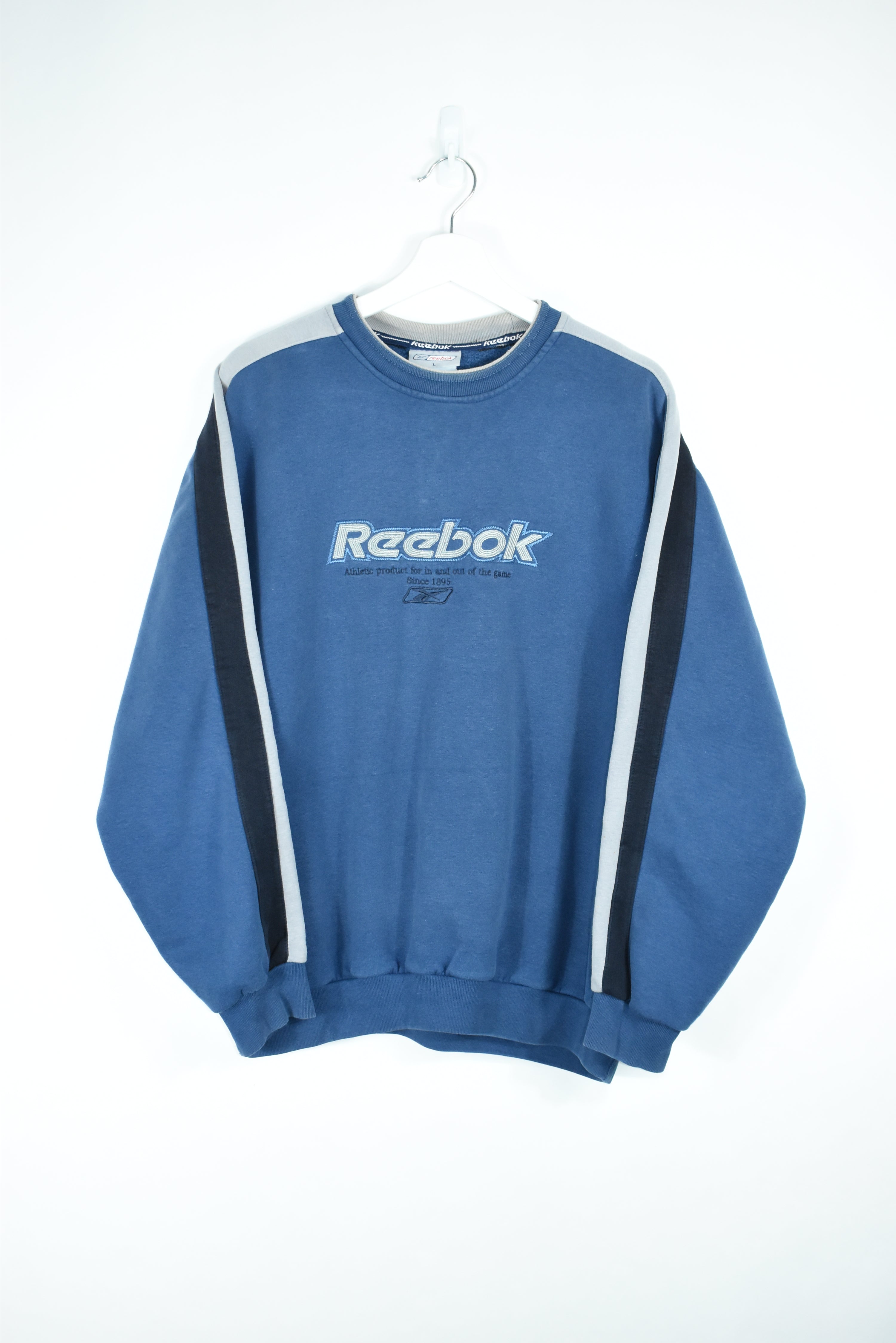 Vintage Reebok Embroidery Sweatshirt LARGE (Baggy)