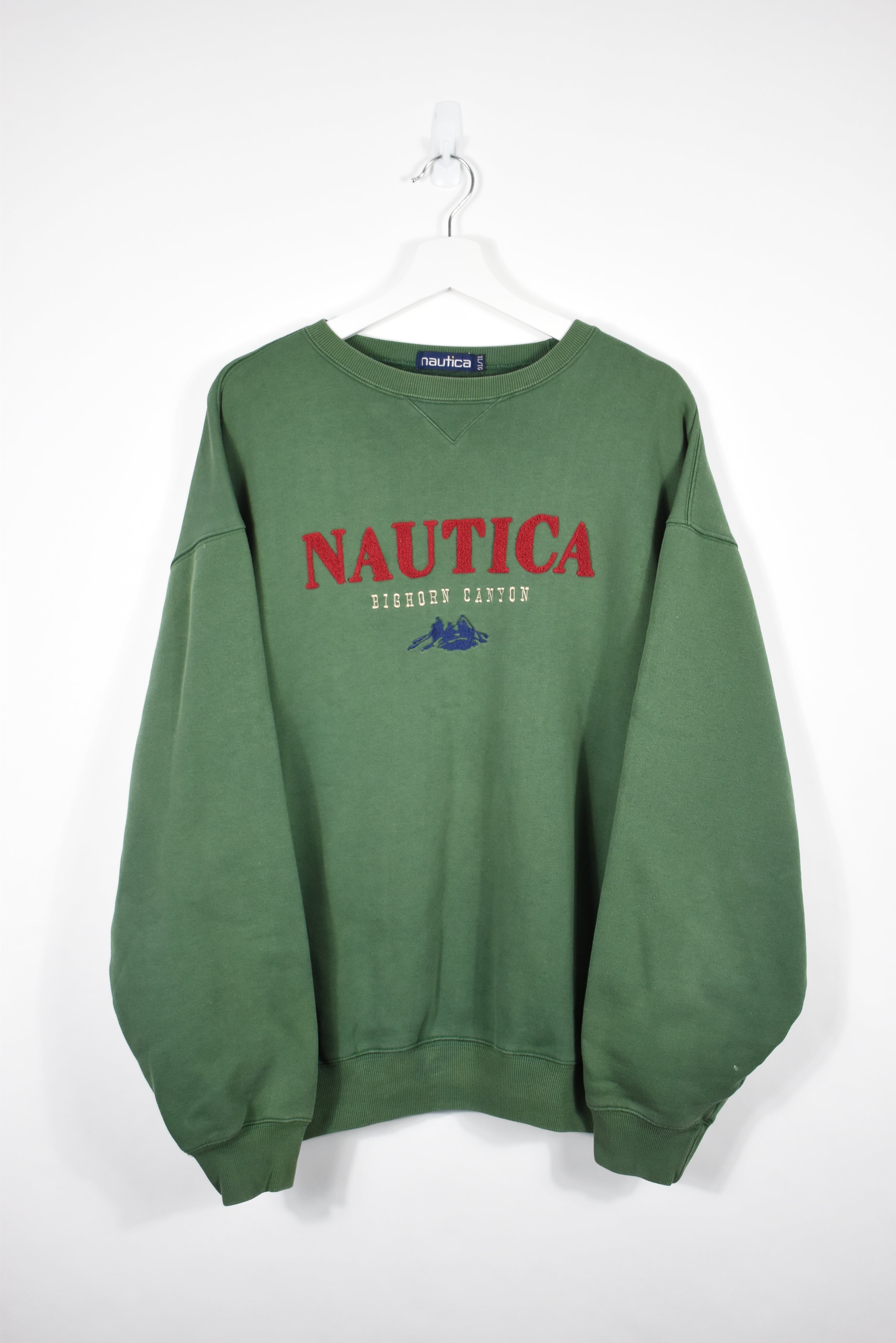 Vintage Nautica 3D Embroidered Sweatshirt Xlarge